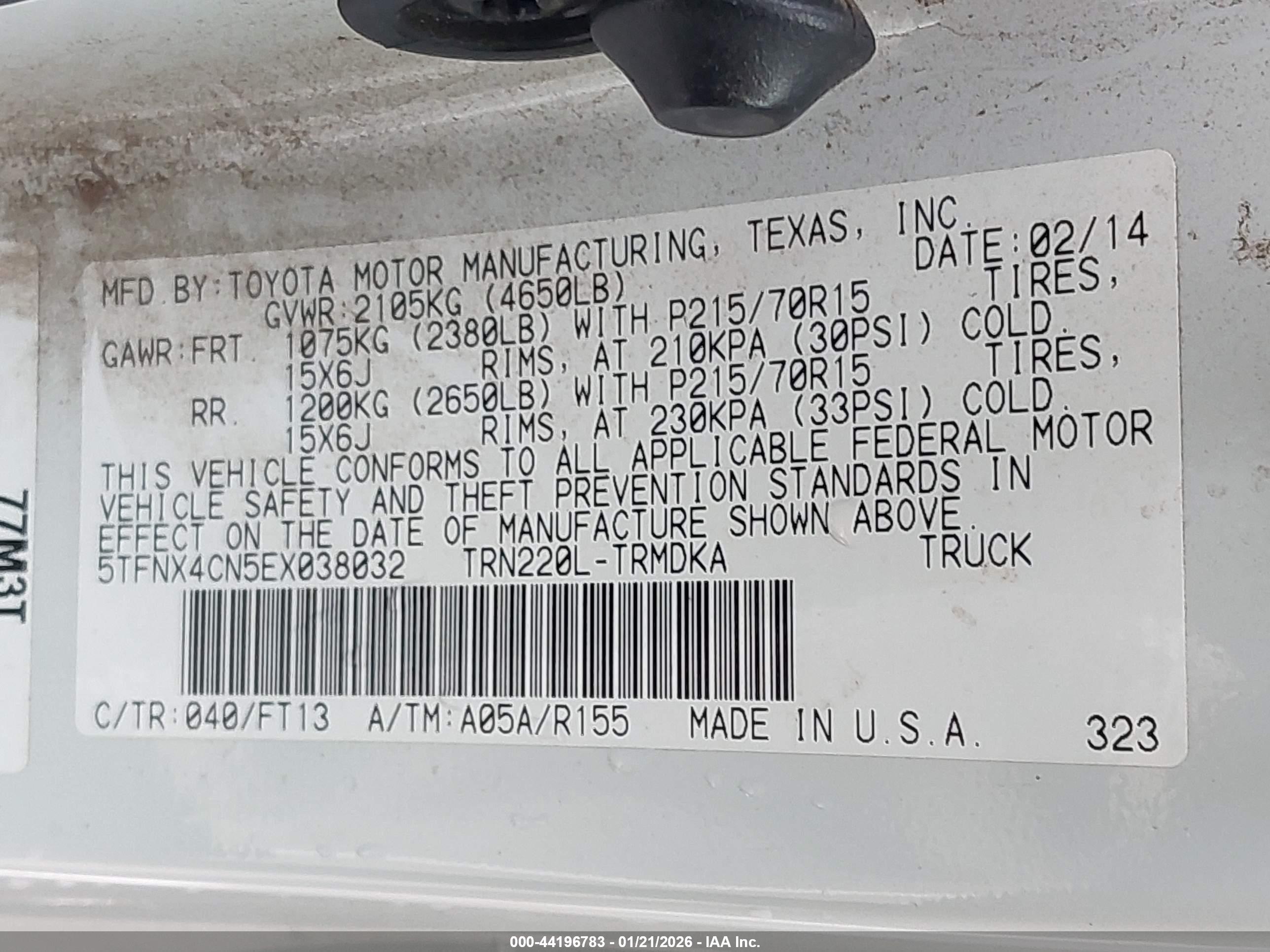 TOYOTA TACOMA image 9