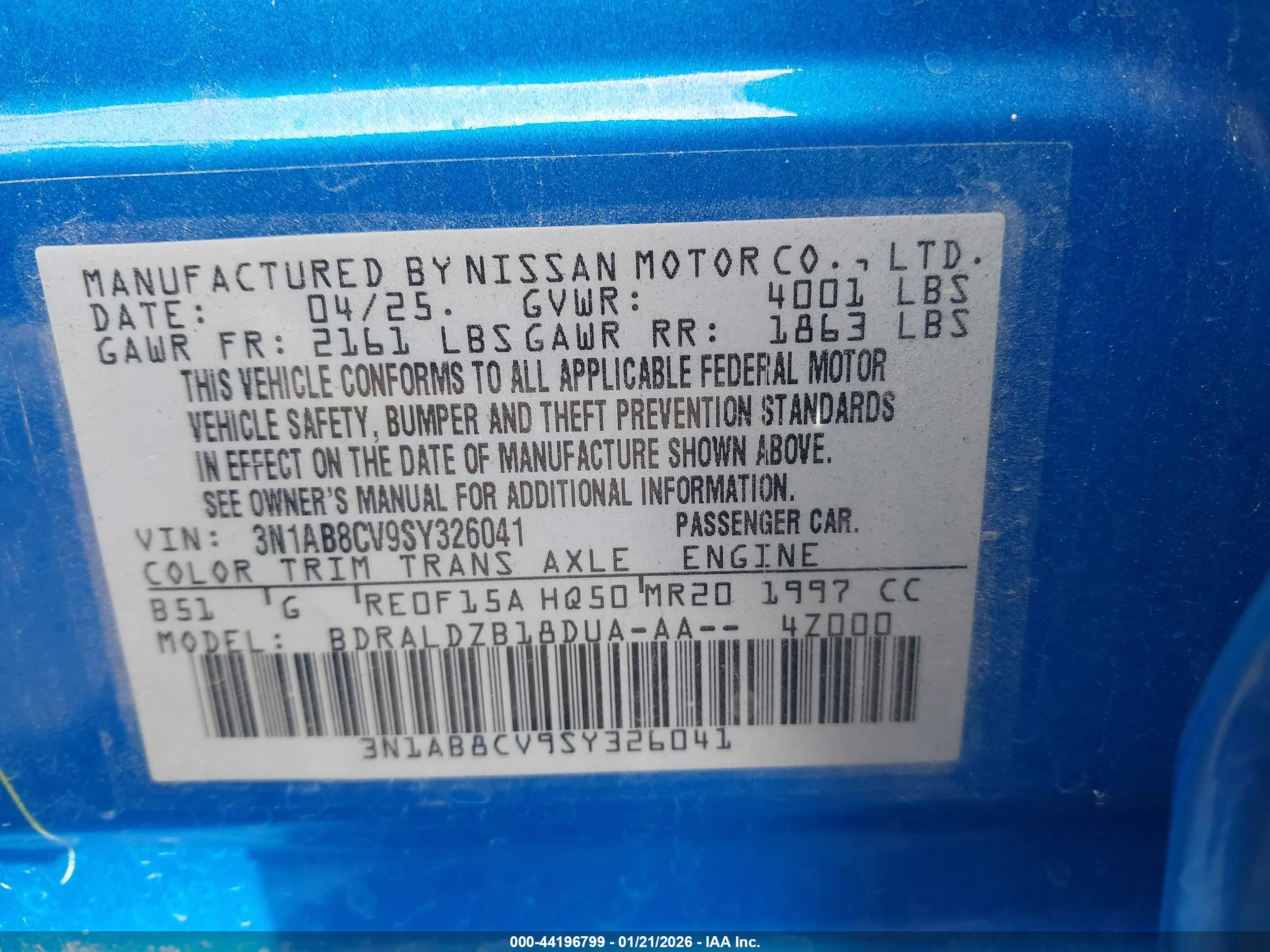 NISSAN SENTRA image 9