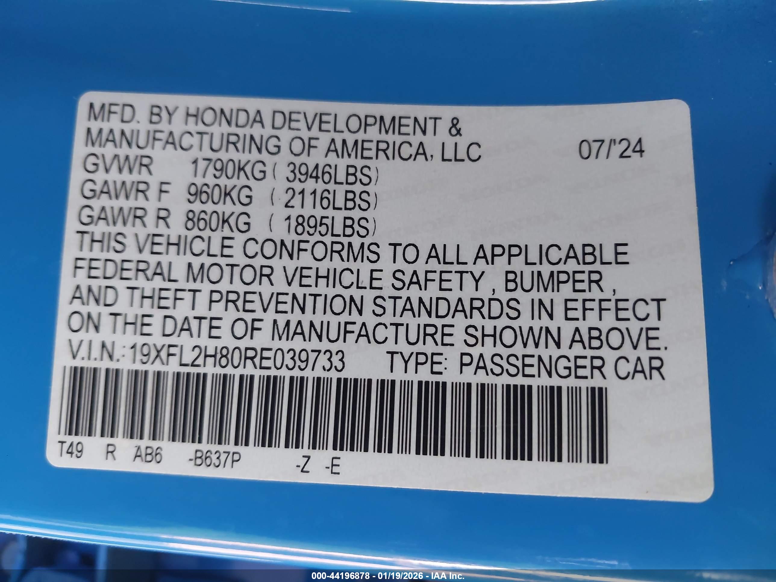HONDA CIVIC image 9
