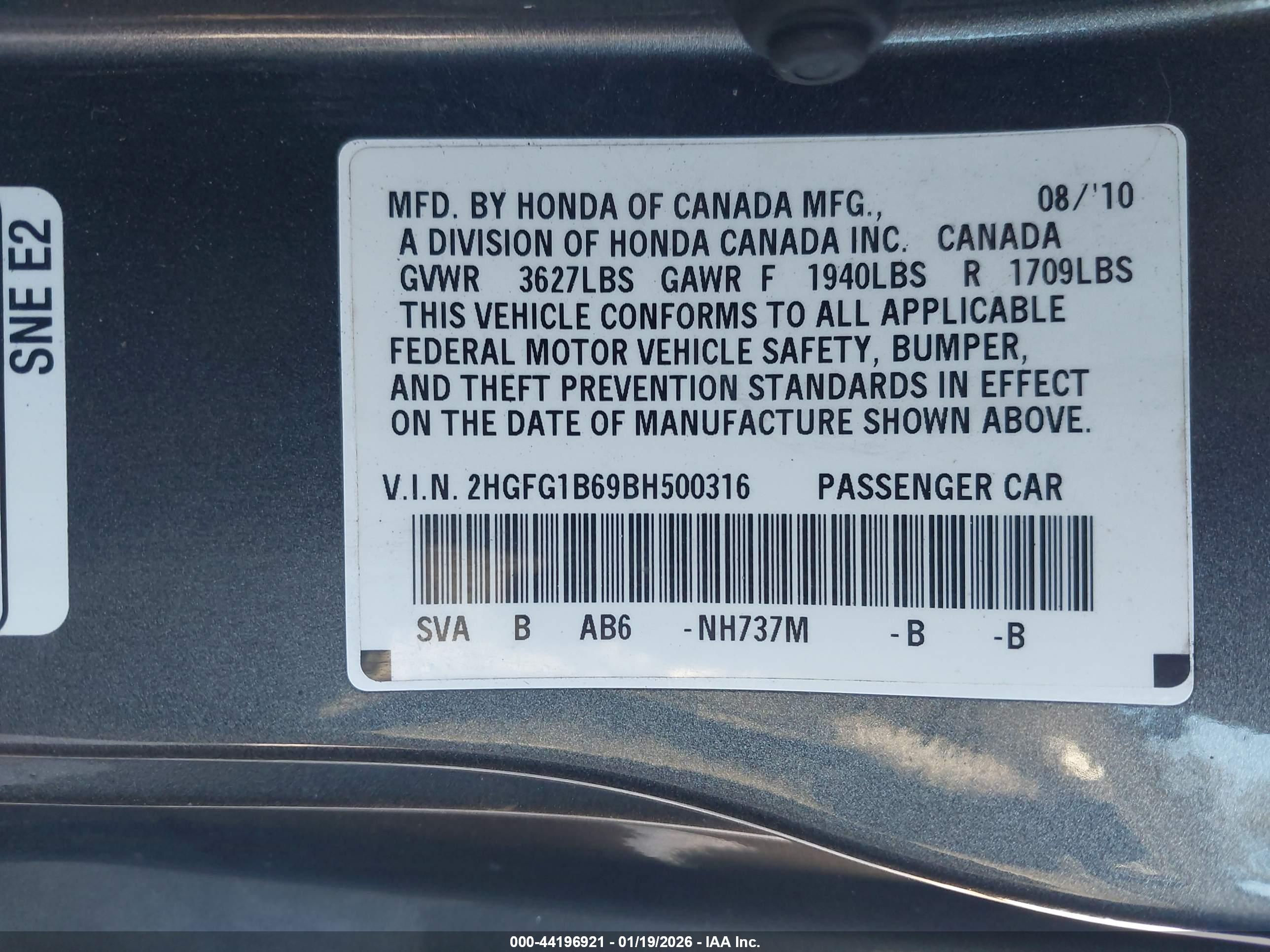 HONDA CIVIC image 9