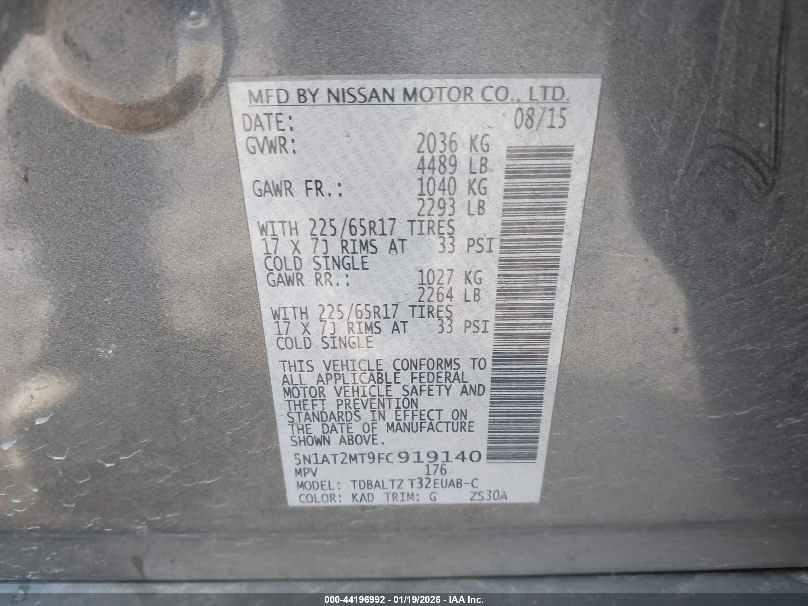NISSAN ROGUE image 9