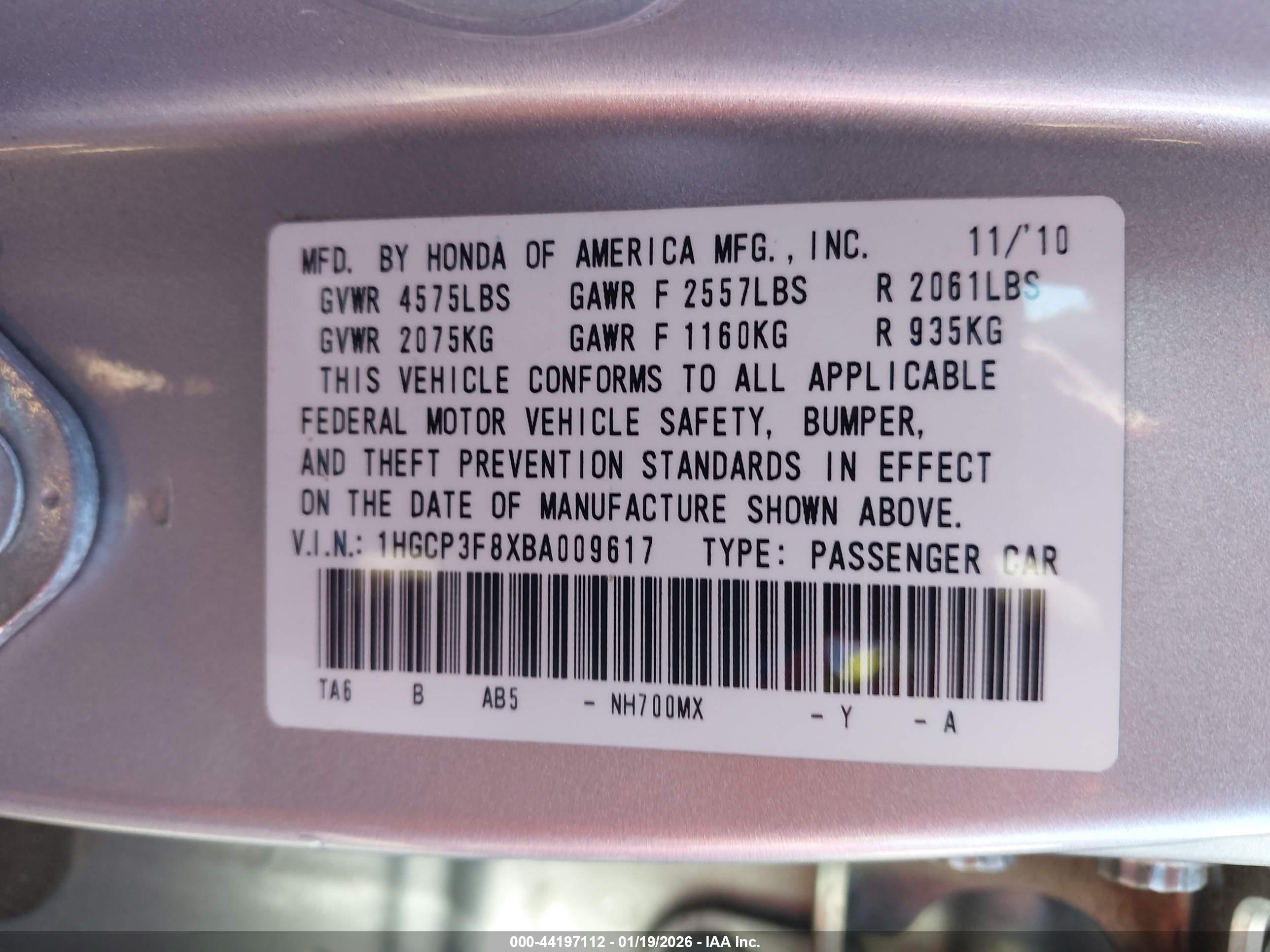HONDA ACCORD image 9