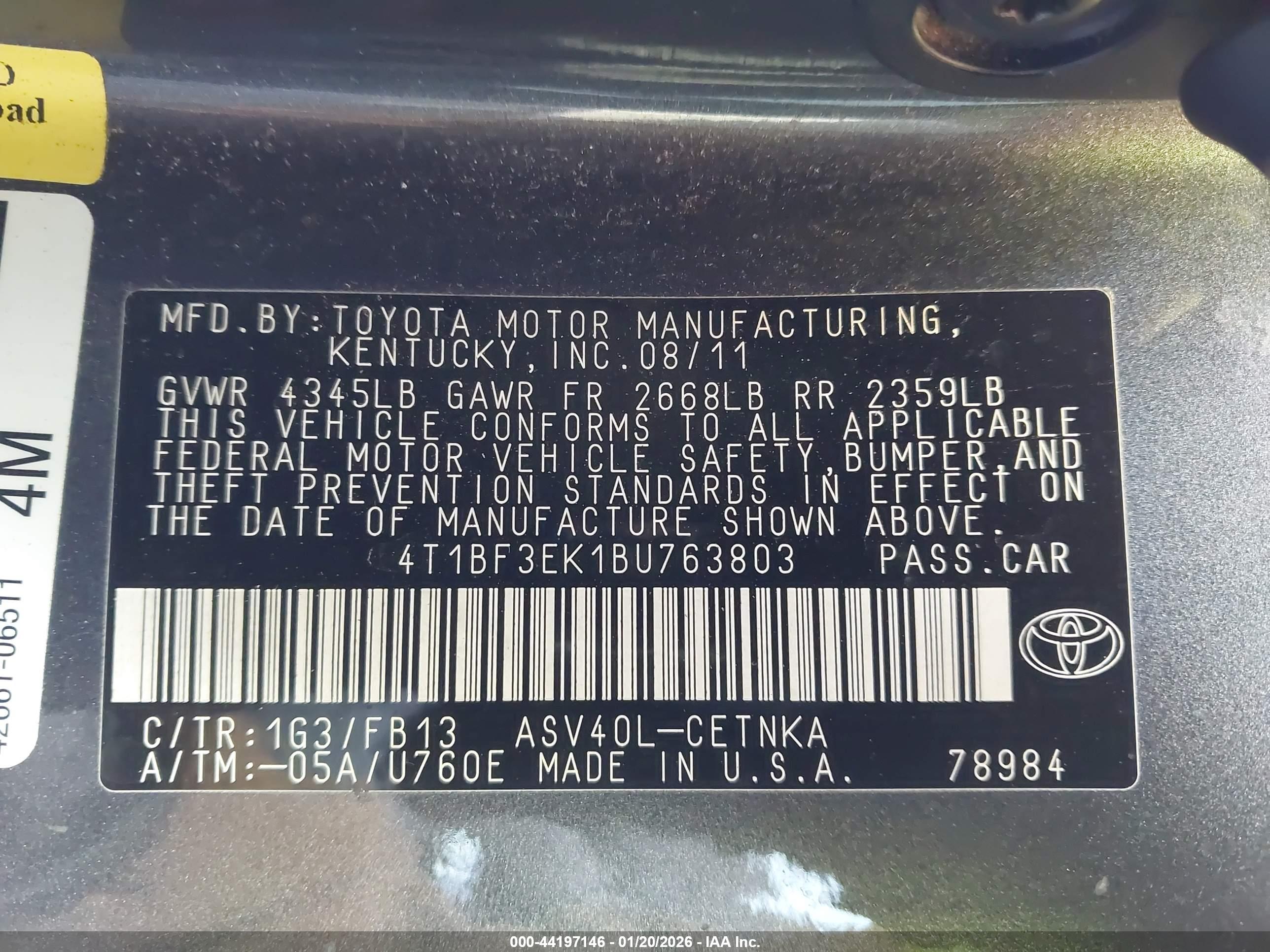 TOYOTA CAMRY image 9