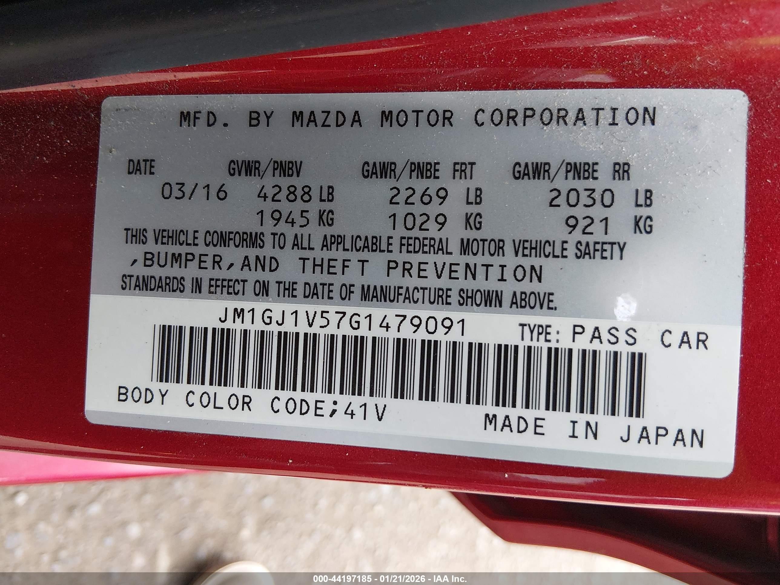 MAZDA MAZDA6 image 9