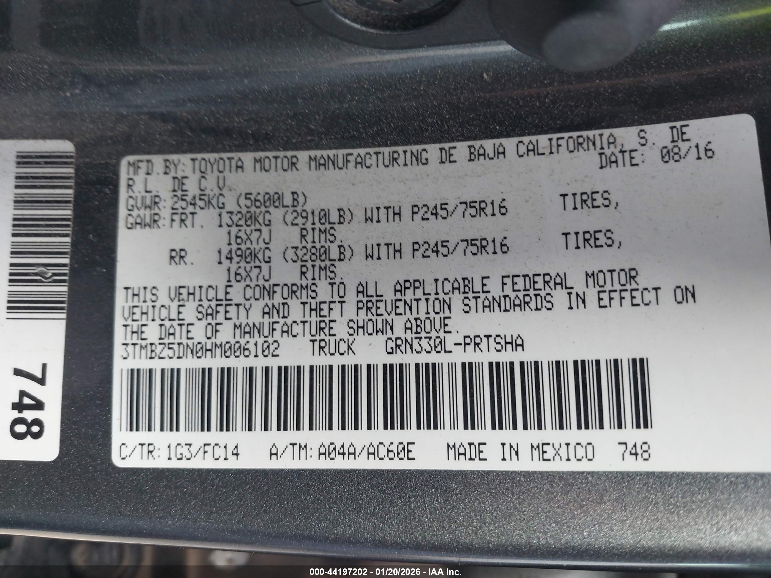 TOYOTA TACOMA image 9