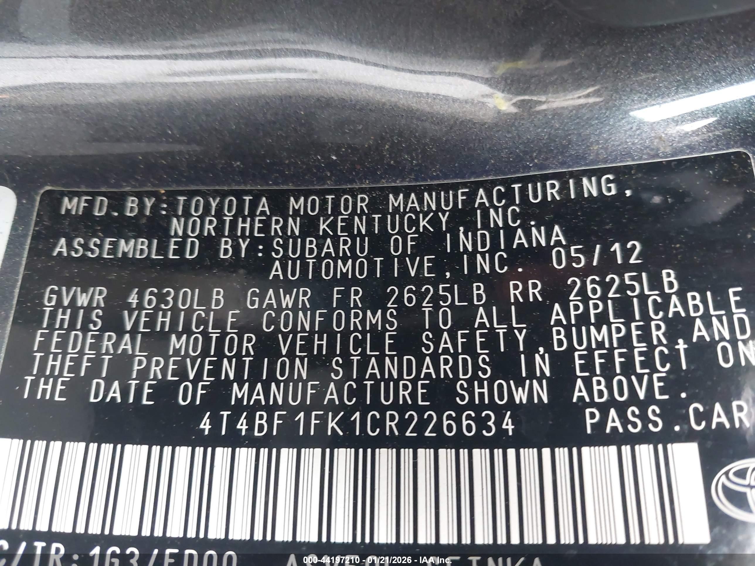 TOYOTA CAMRY image 9