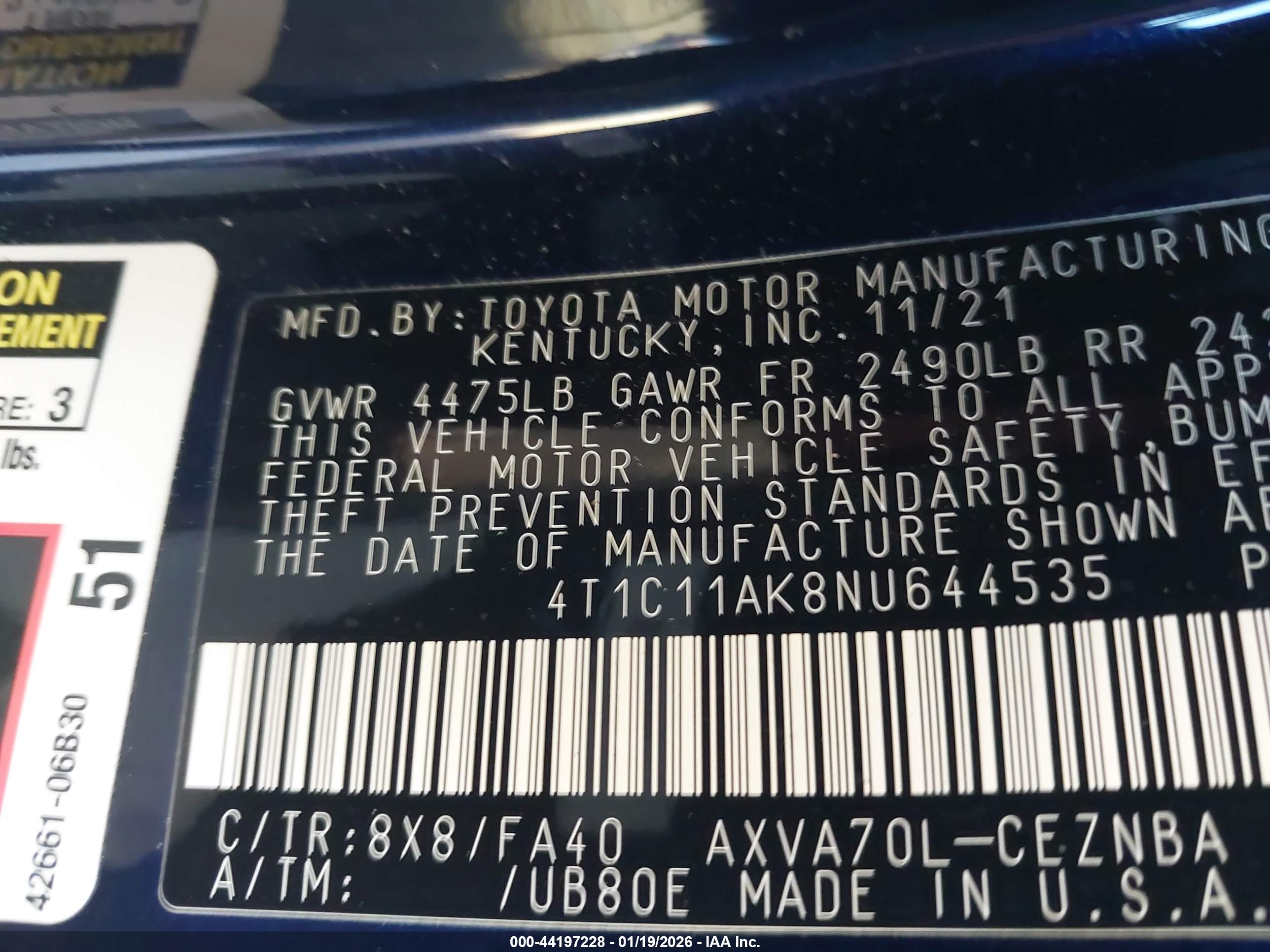 TOYOTA CAMRY image 9