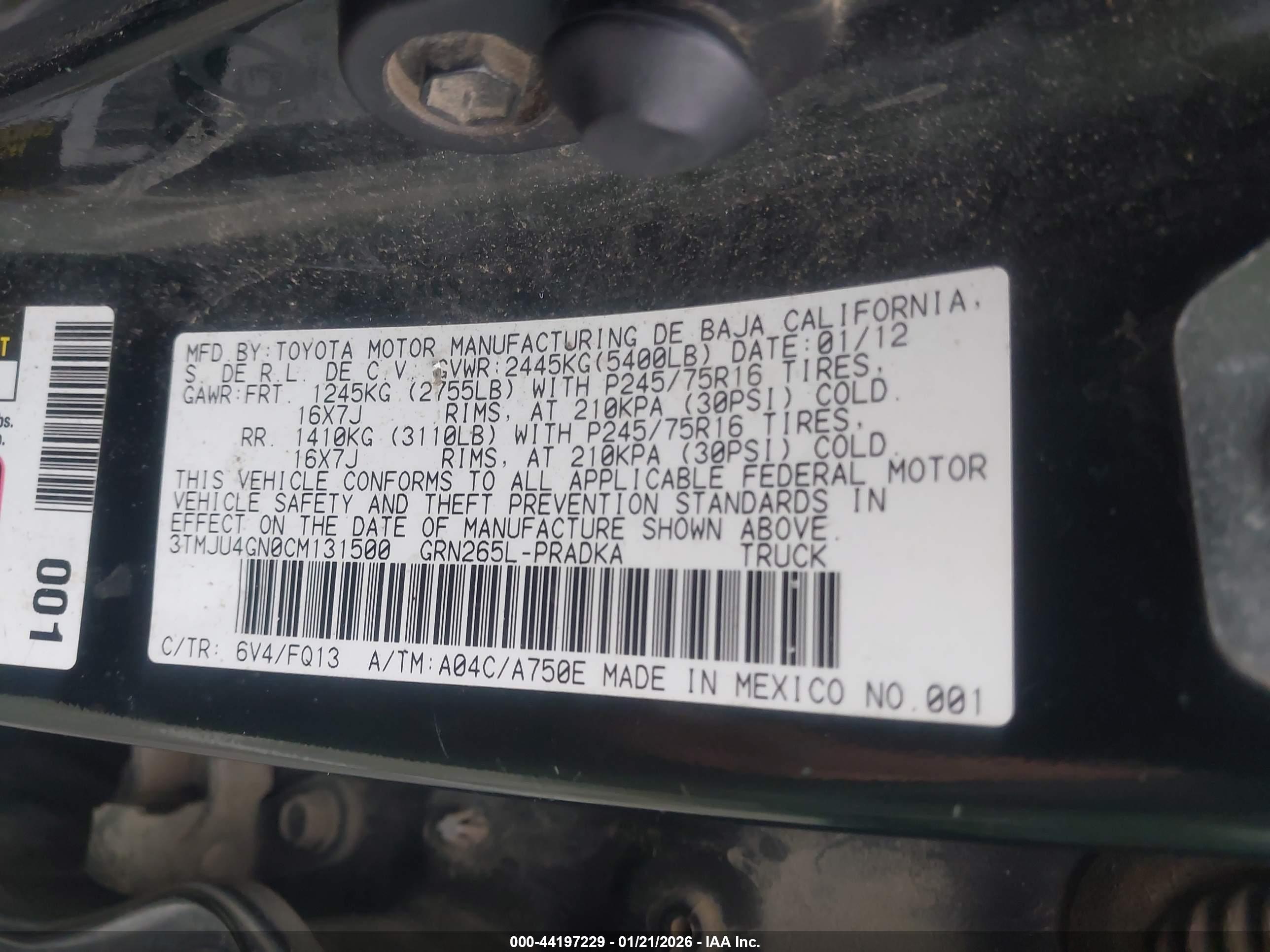 TOYOTA TACOMA image 9