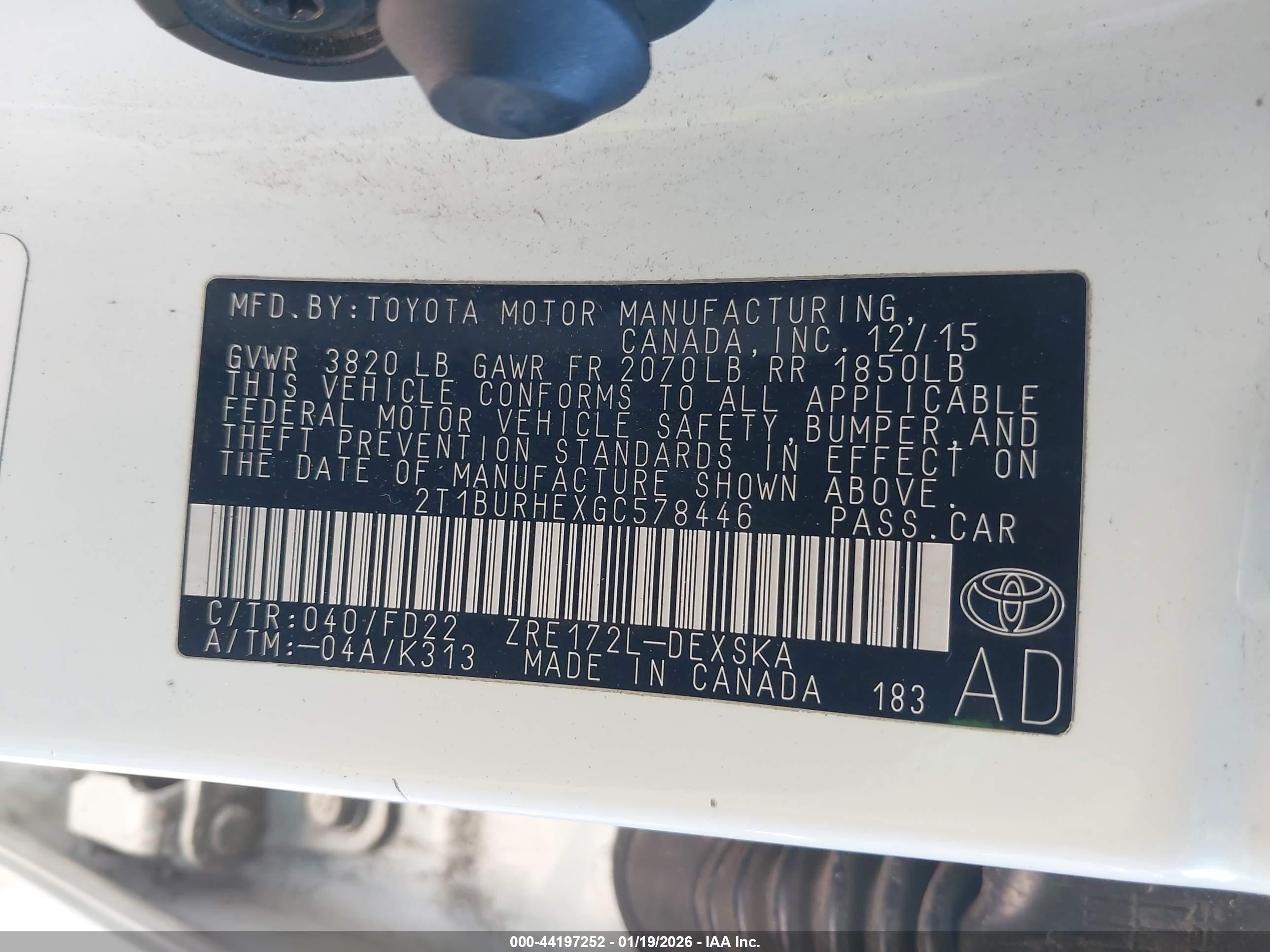 TOYOTA COROLLA image 9