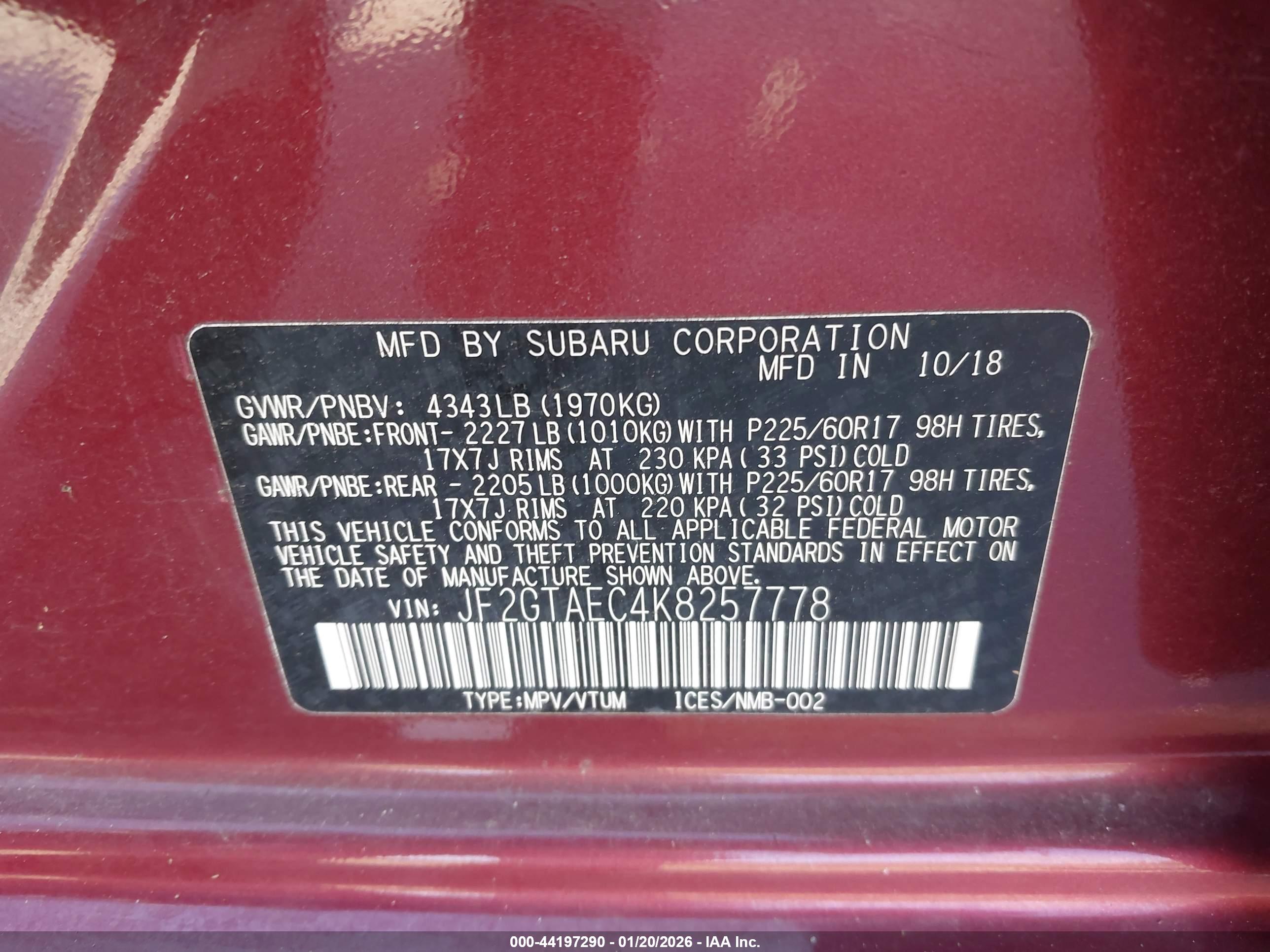 SUBARU CROSSTREK image 9
