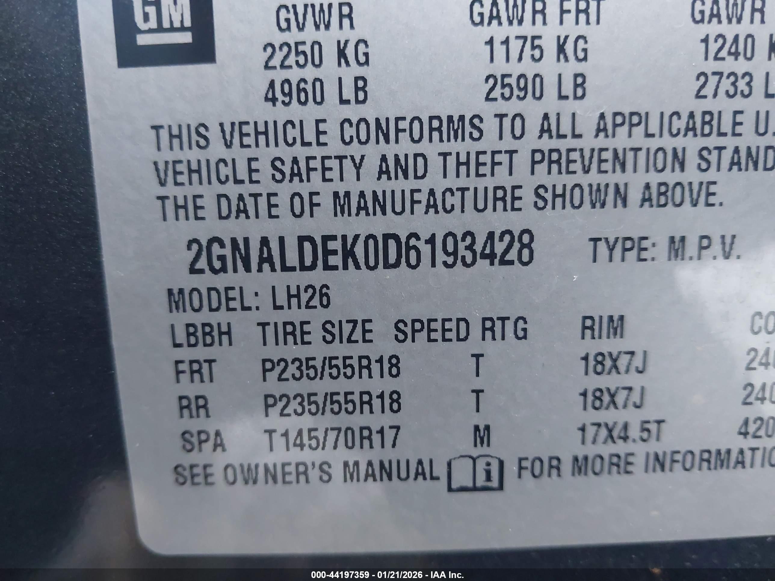 CHEVROLET EQUINOX image 9