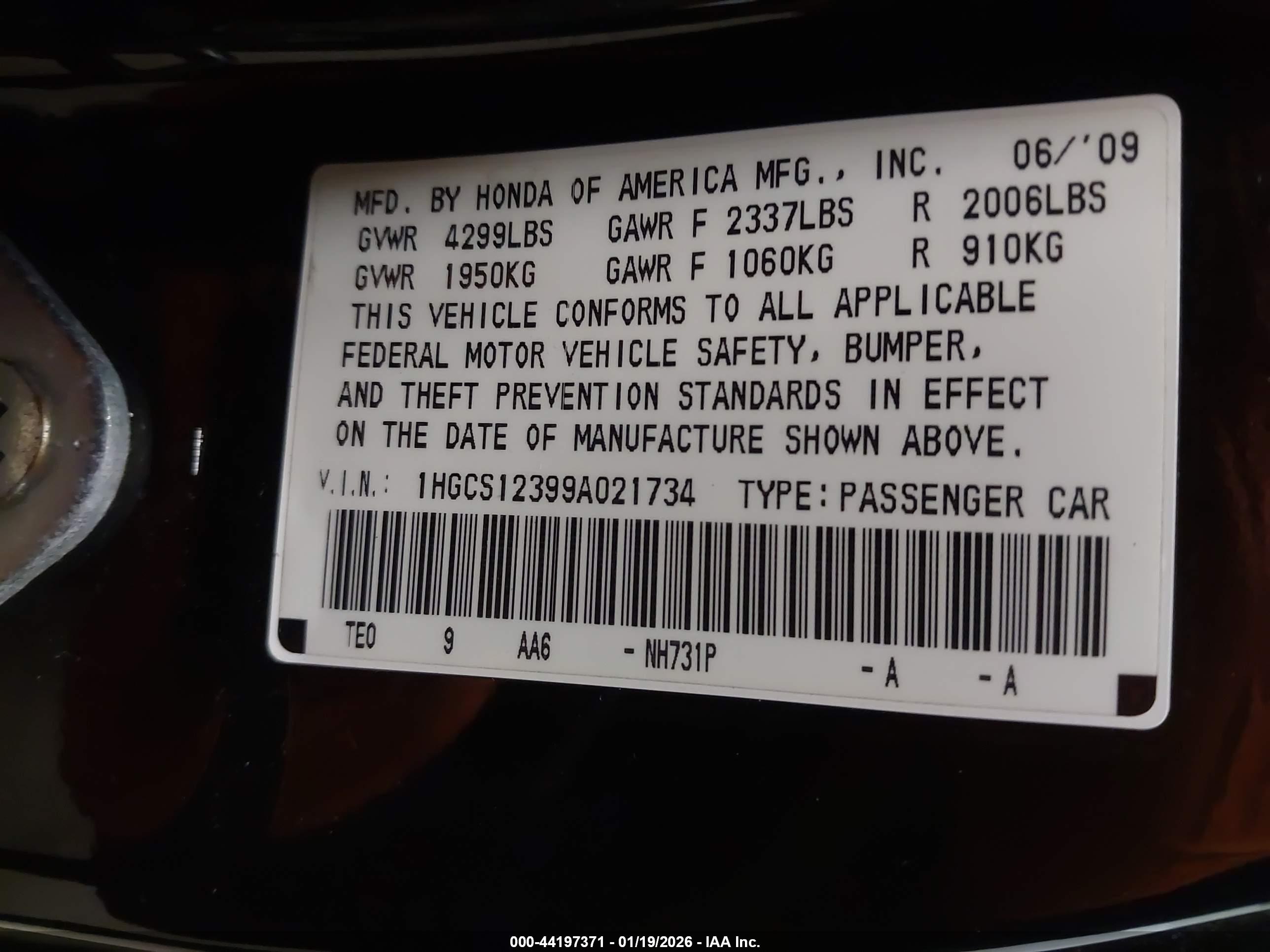 HONDA ACCORD image 9