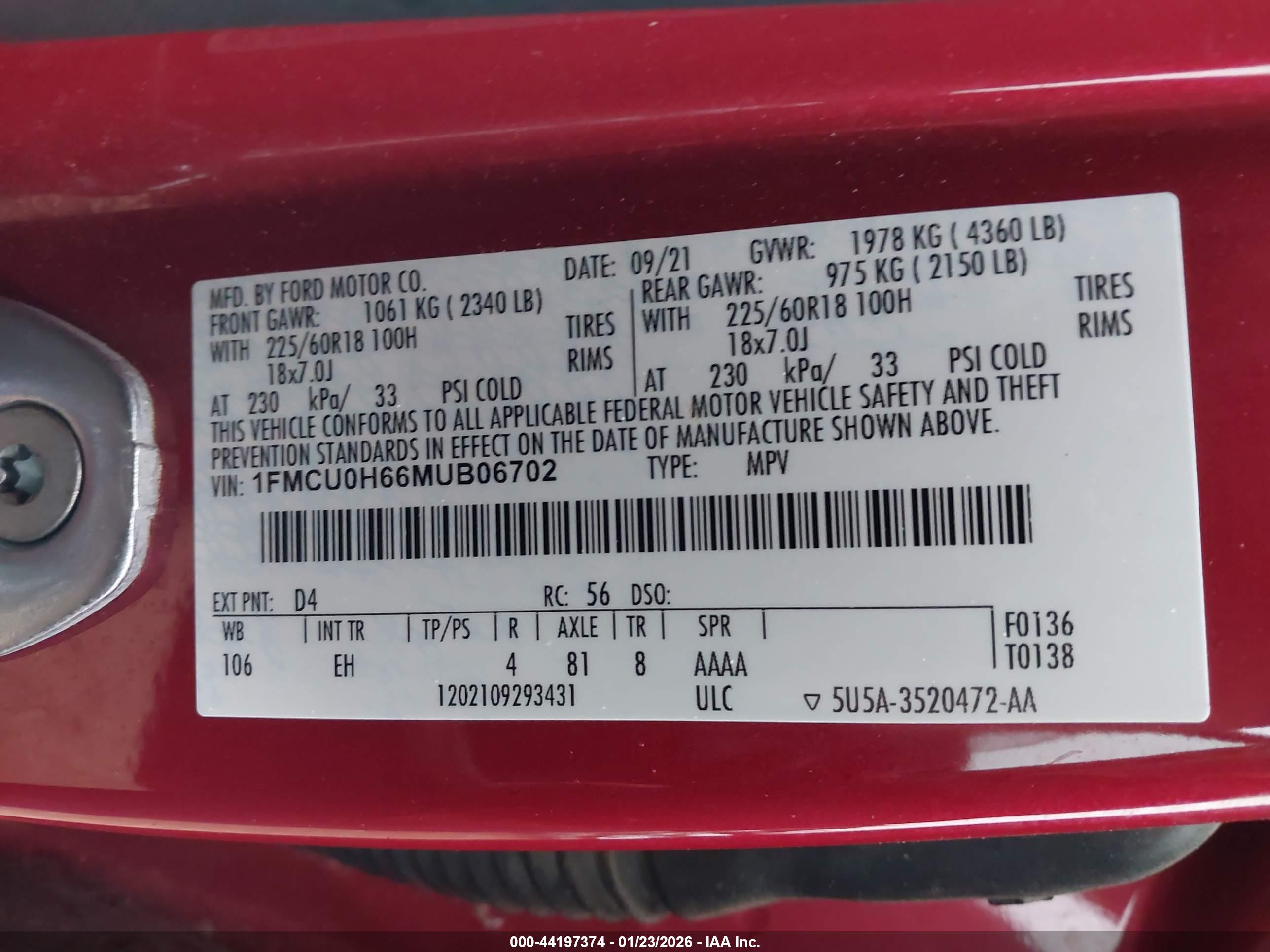 FORD ESCAPE image 9