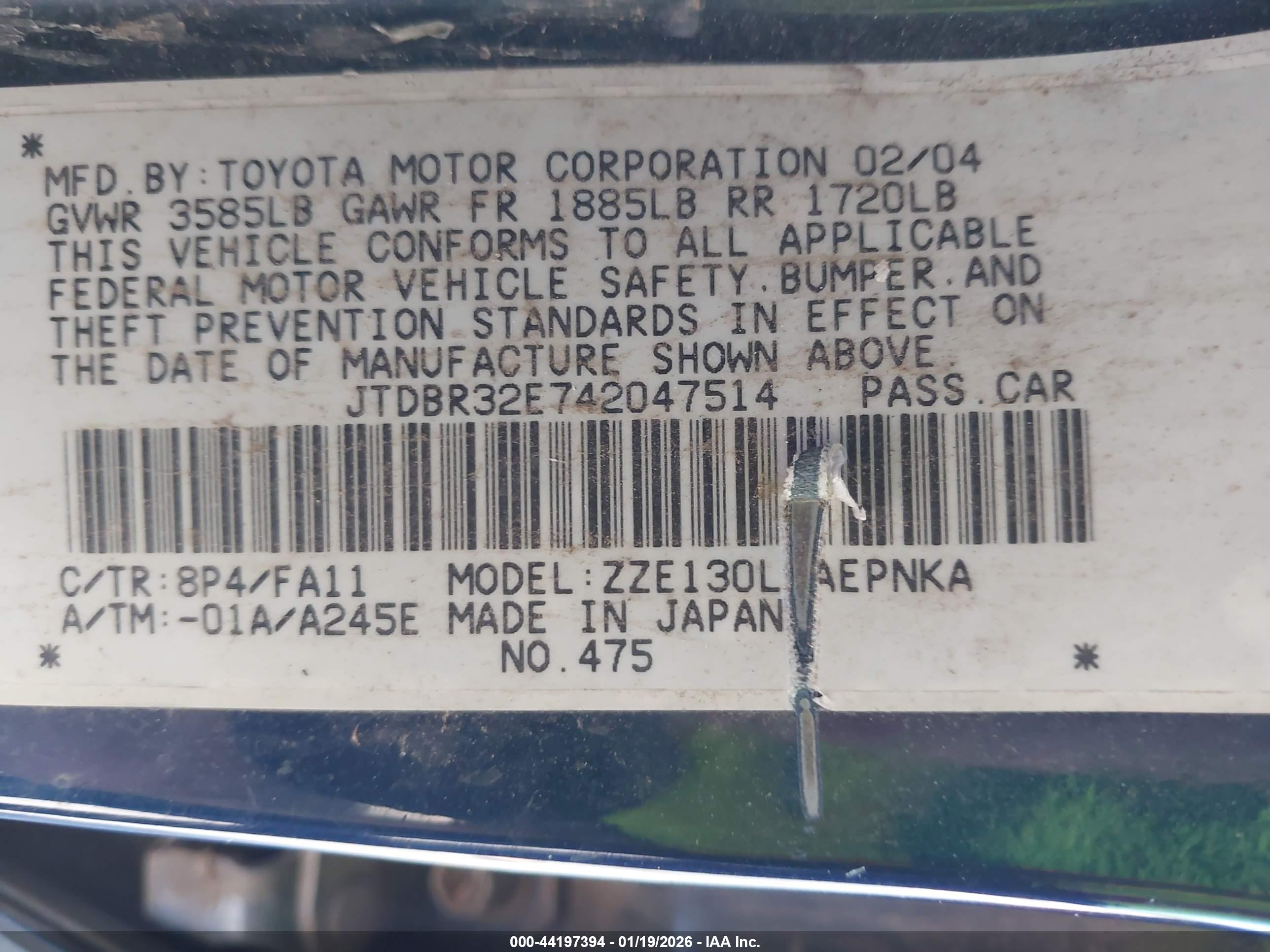 TOYOTA COROLLA image 9