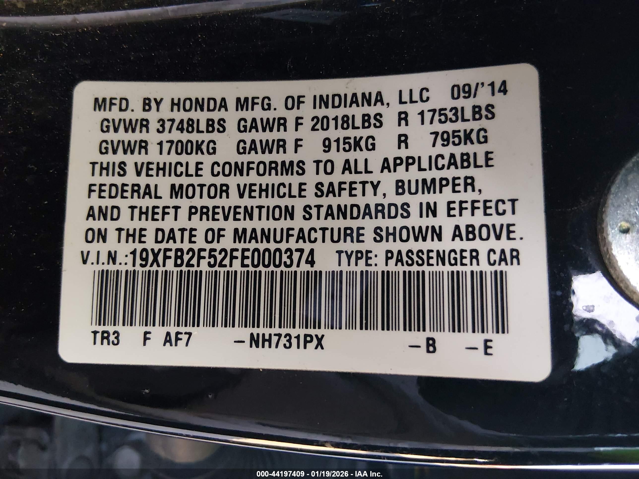 HONDA CIVIC image 9