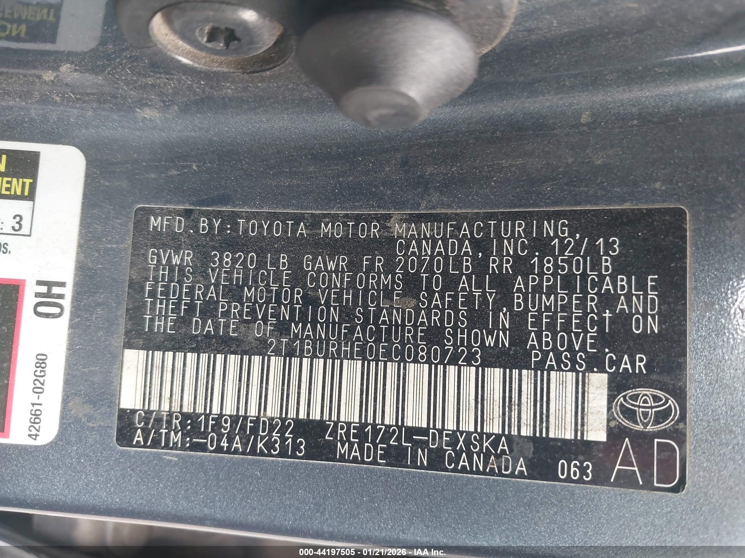 TOYOTA COROLLA image 9