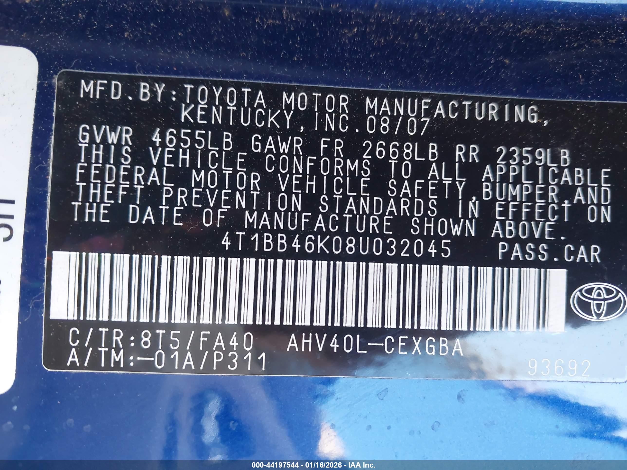 TOYOTA CAMRY image 9