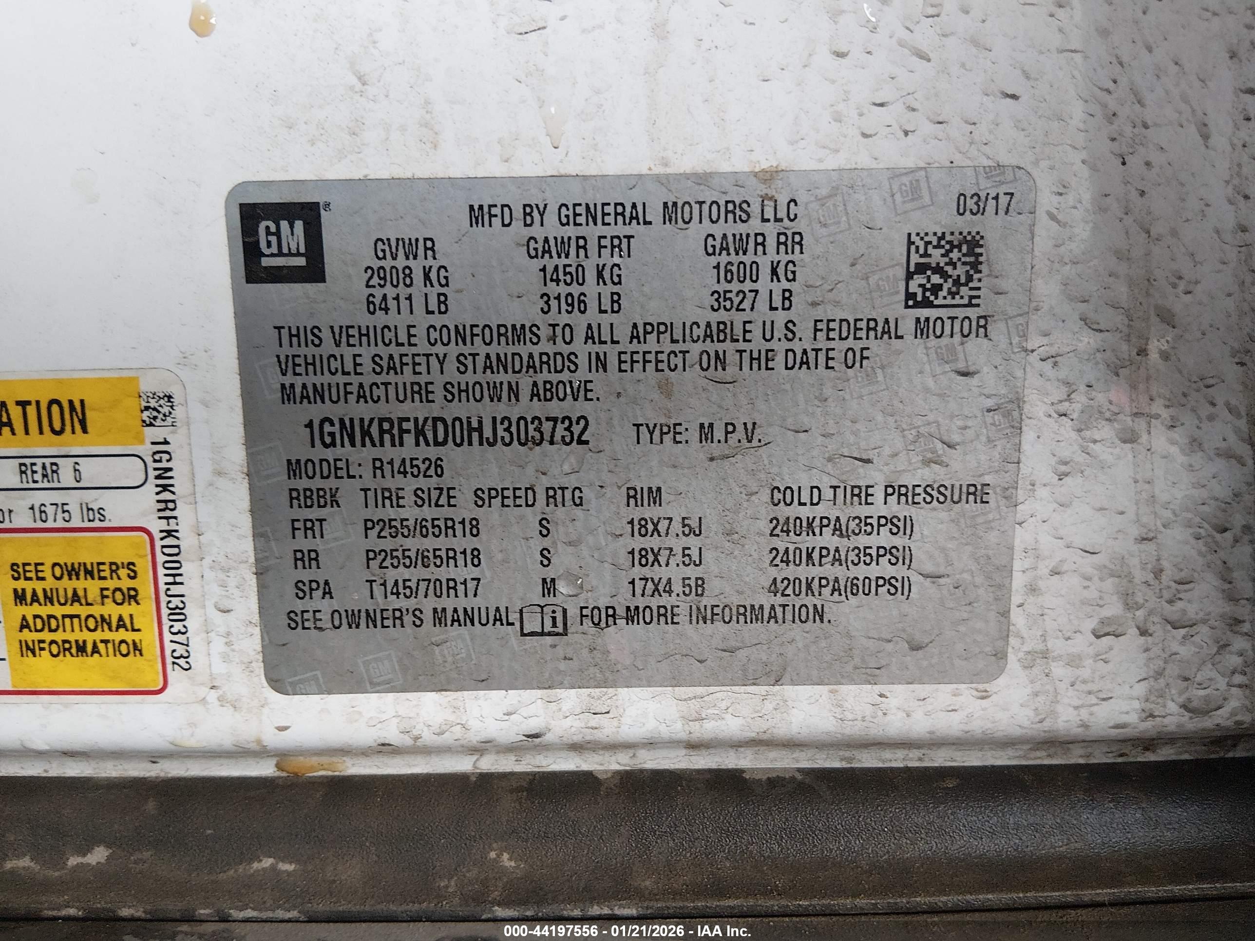 CHEVROLET TRAVERSE image 9