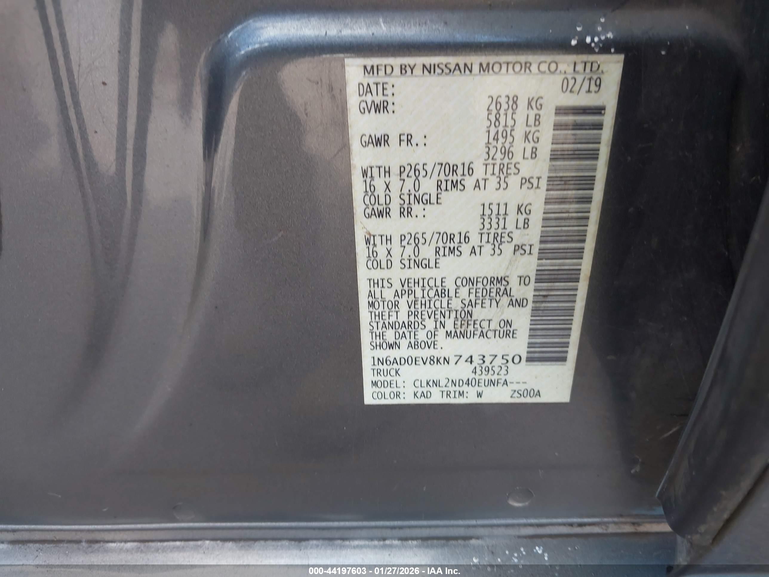 NISSAN FRONTIER image 9