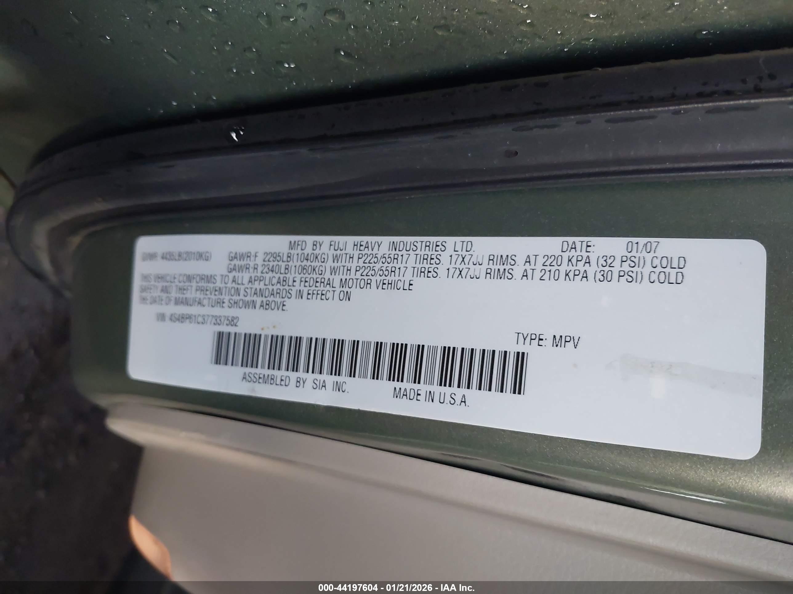 SUBARU OUTBACK image 9