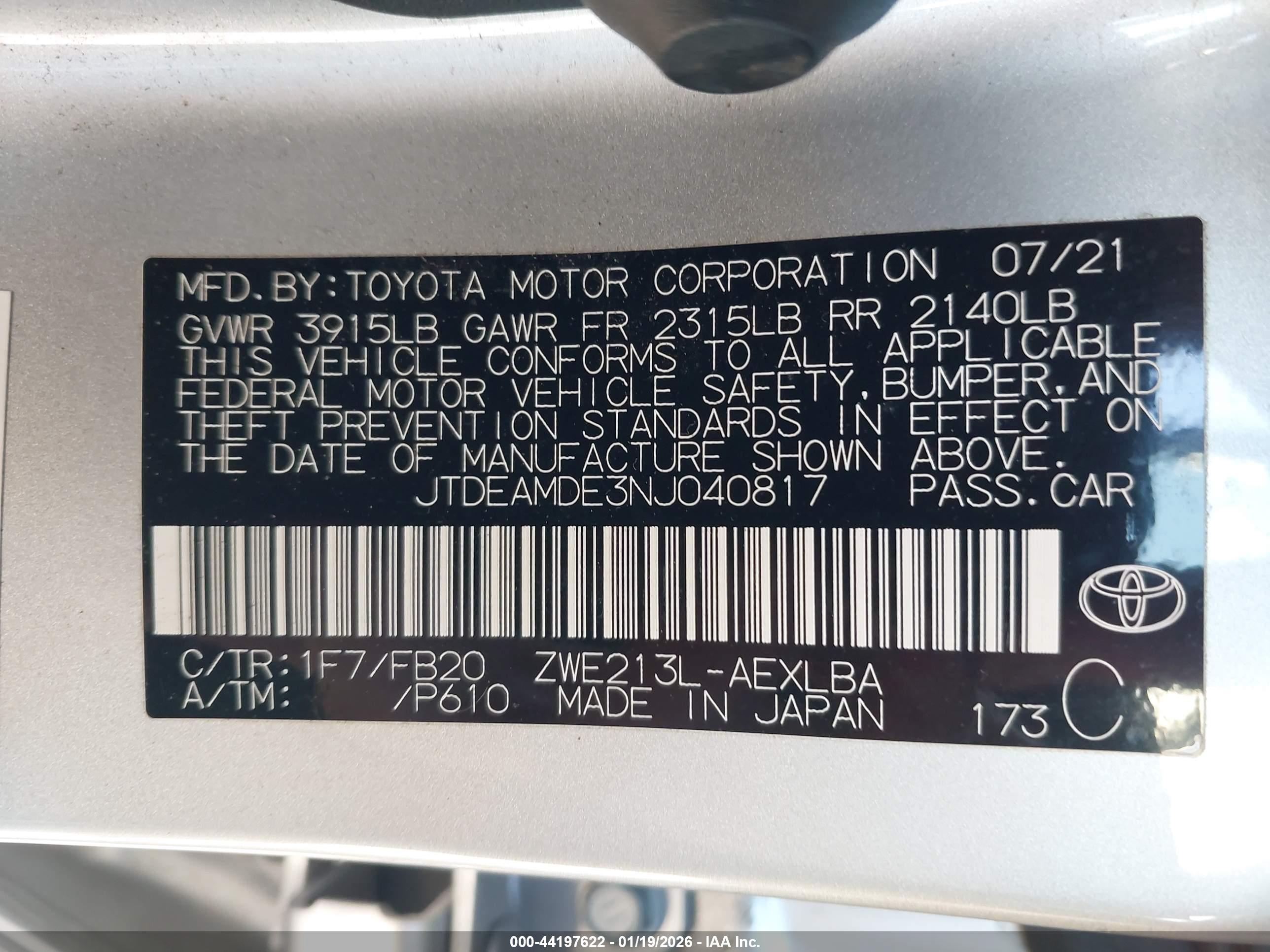 TOYOTA COROLLA image 9