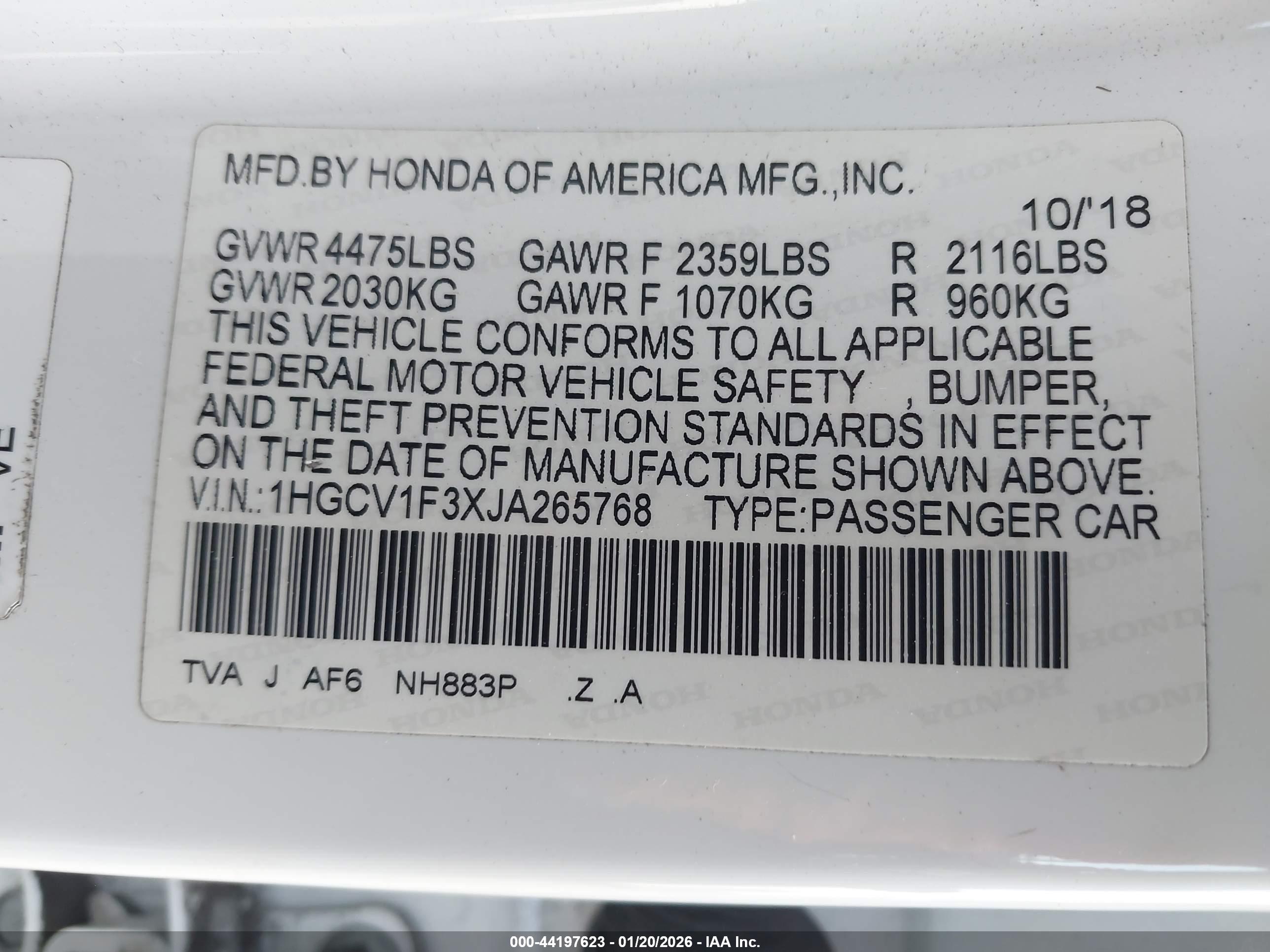 HONDA ACCORD image 9