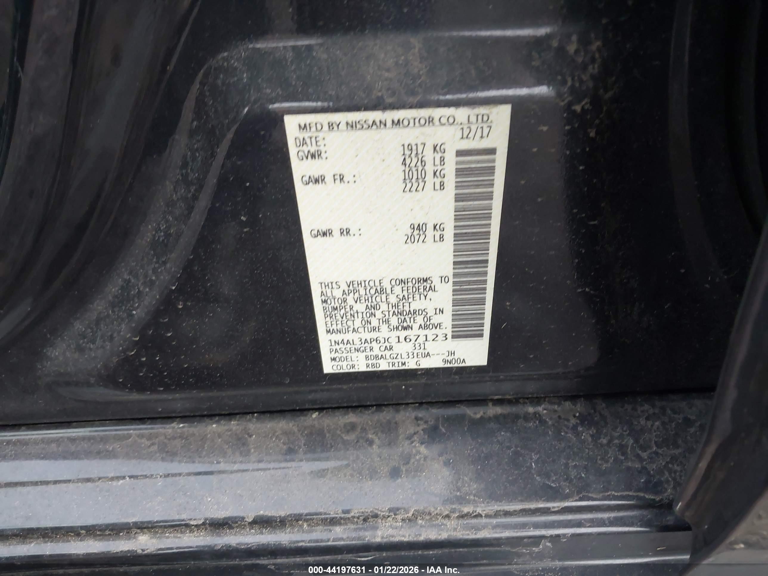 NISSAN ALTIMA image 9
