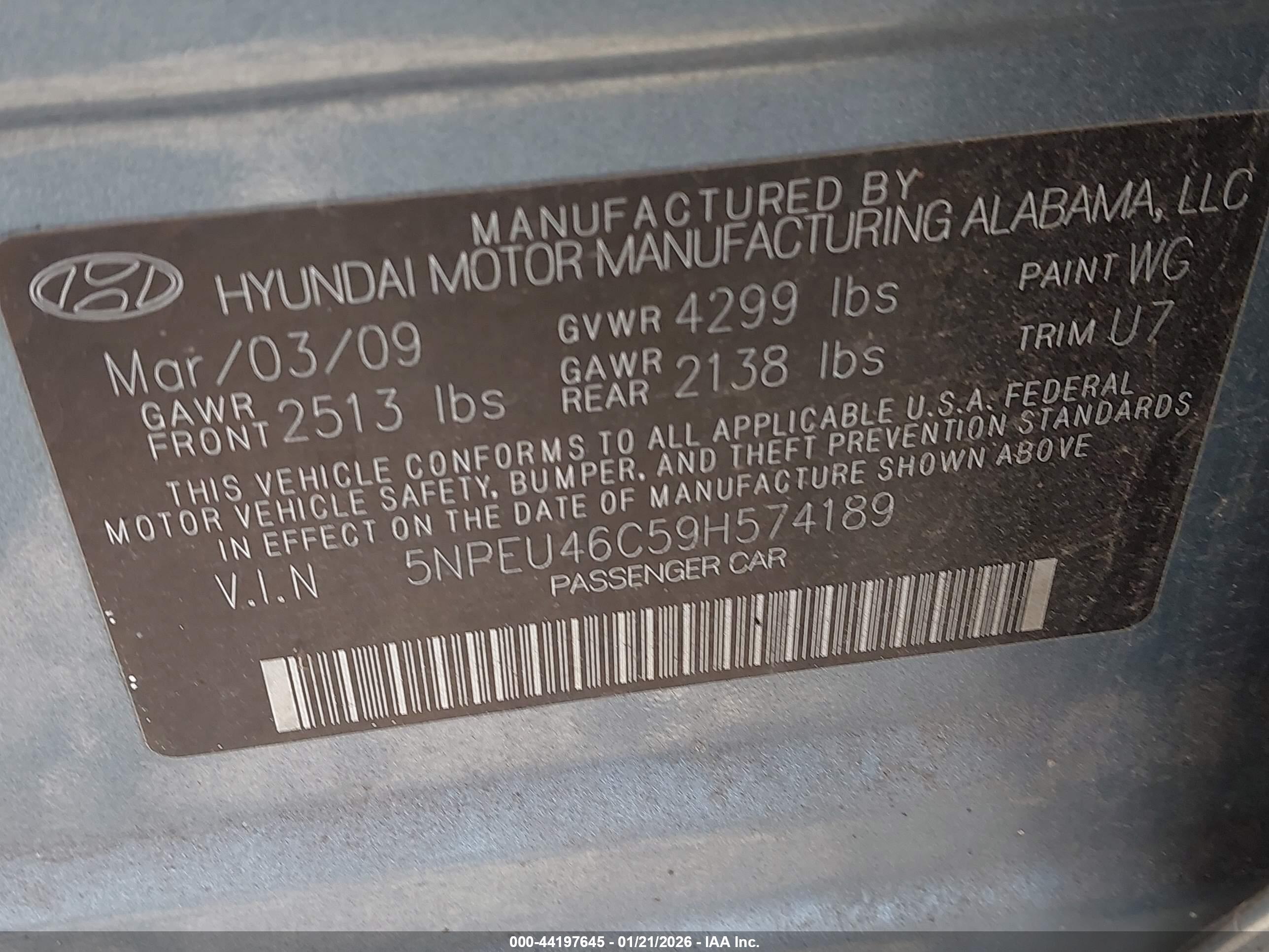 HYUNDAI SONATA image 9