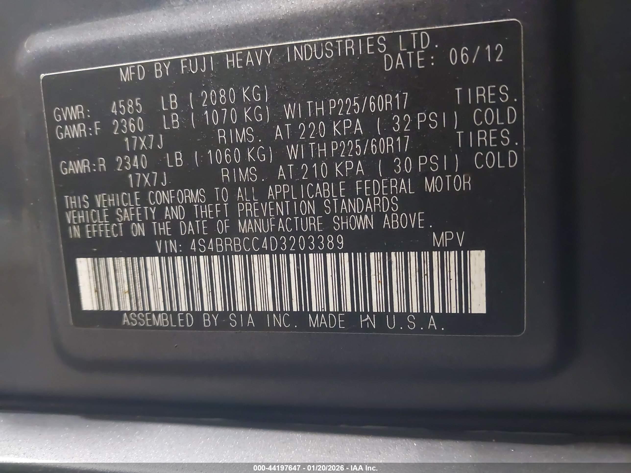 SUBARU OUTBACK image 9