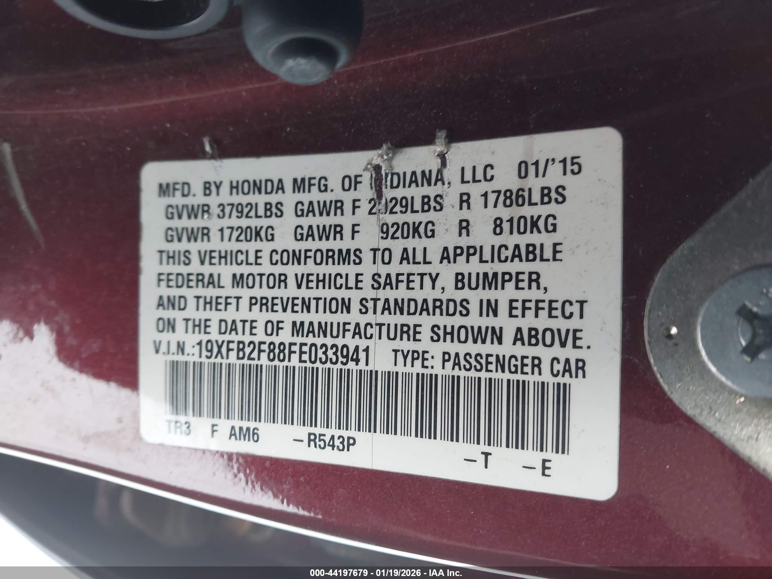 HONDA CIVIC image 9