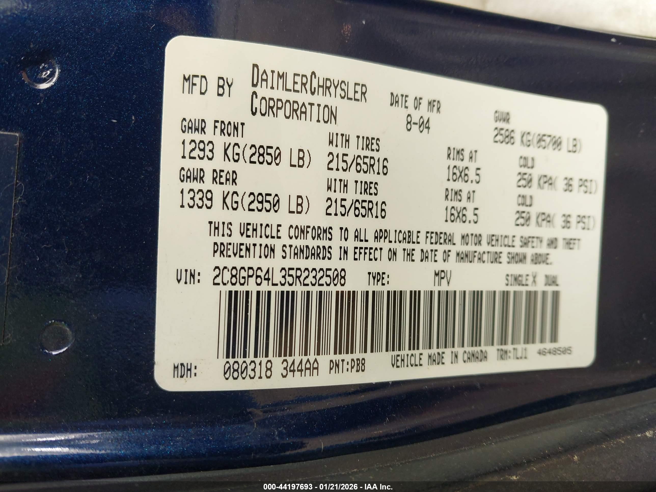 CHRYSLER TOWN image 9