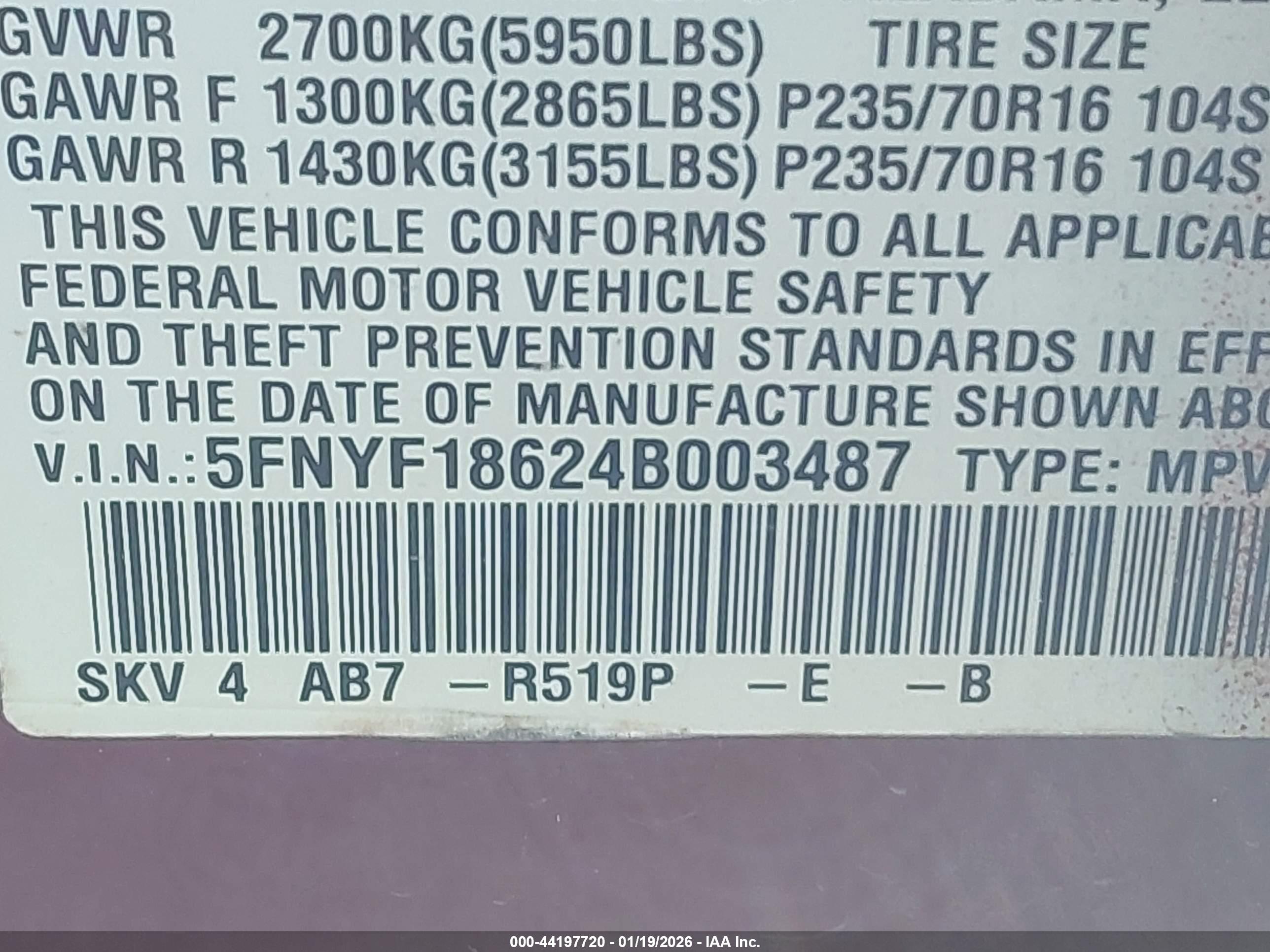 HONDA PILOT image 9