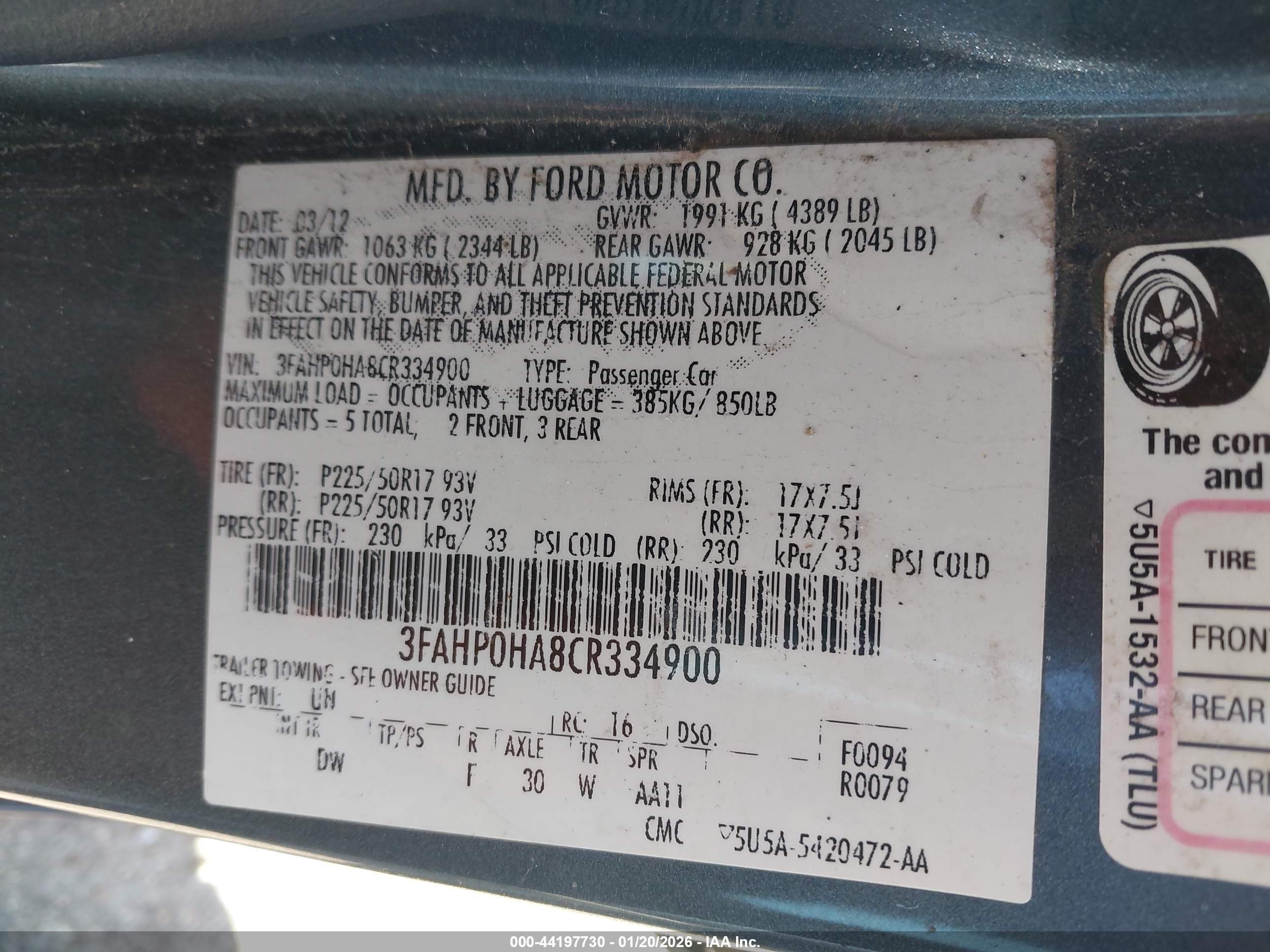 FORD FUSION image 9