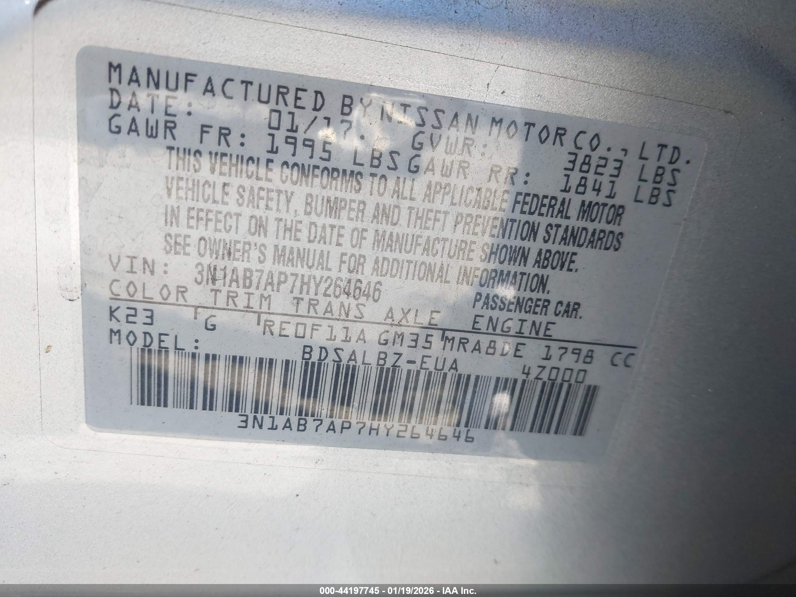 NISSAN SENTRA image 9