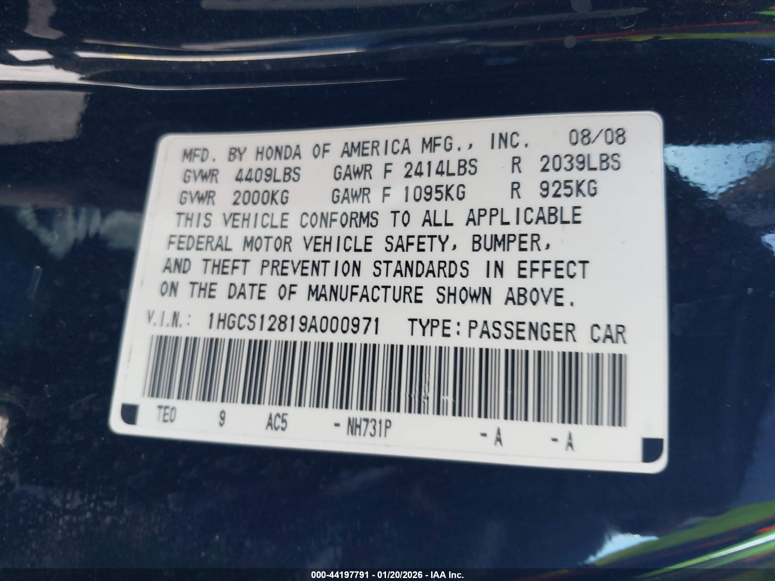 HONDA ACCORD image 9