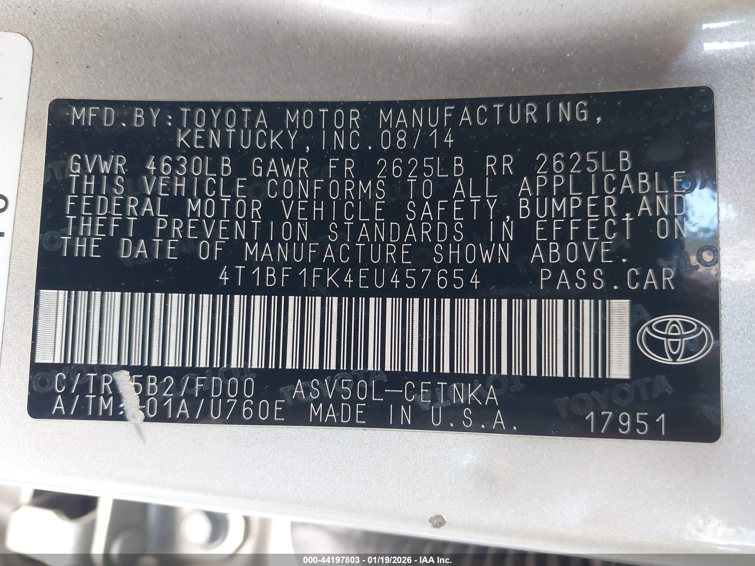 TOYOTA CAMRY image 9
