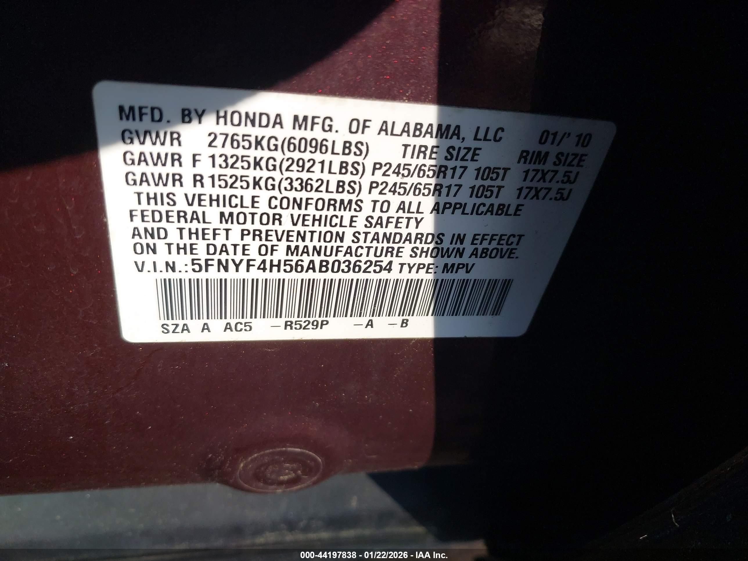 HONDA PILOT image 9