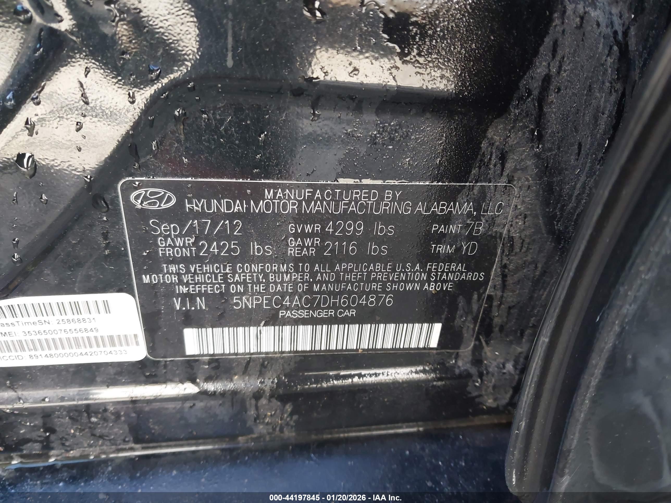 HYUNDAI SONATA image 9