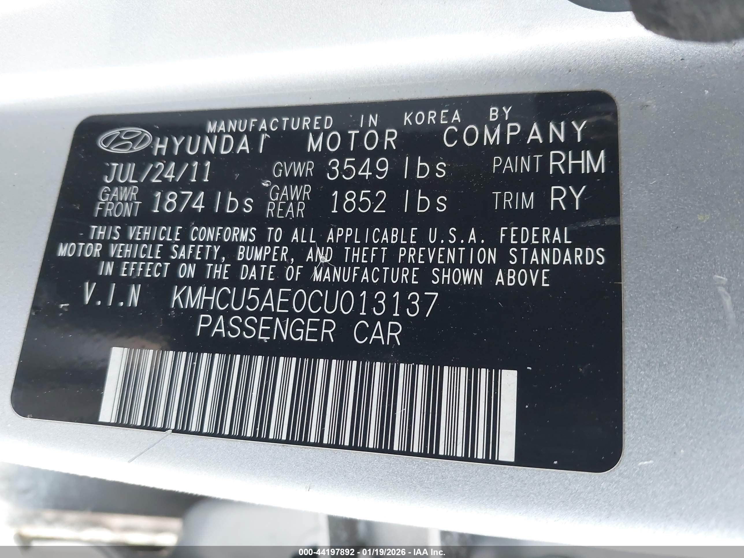 HYUNDAI ACCENT image 9
