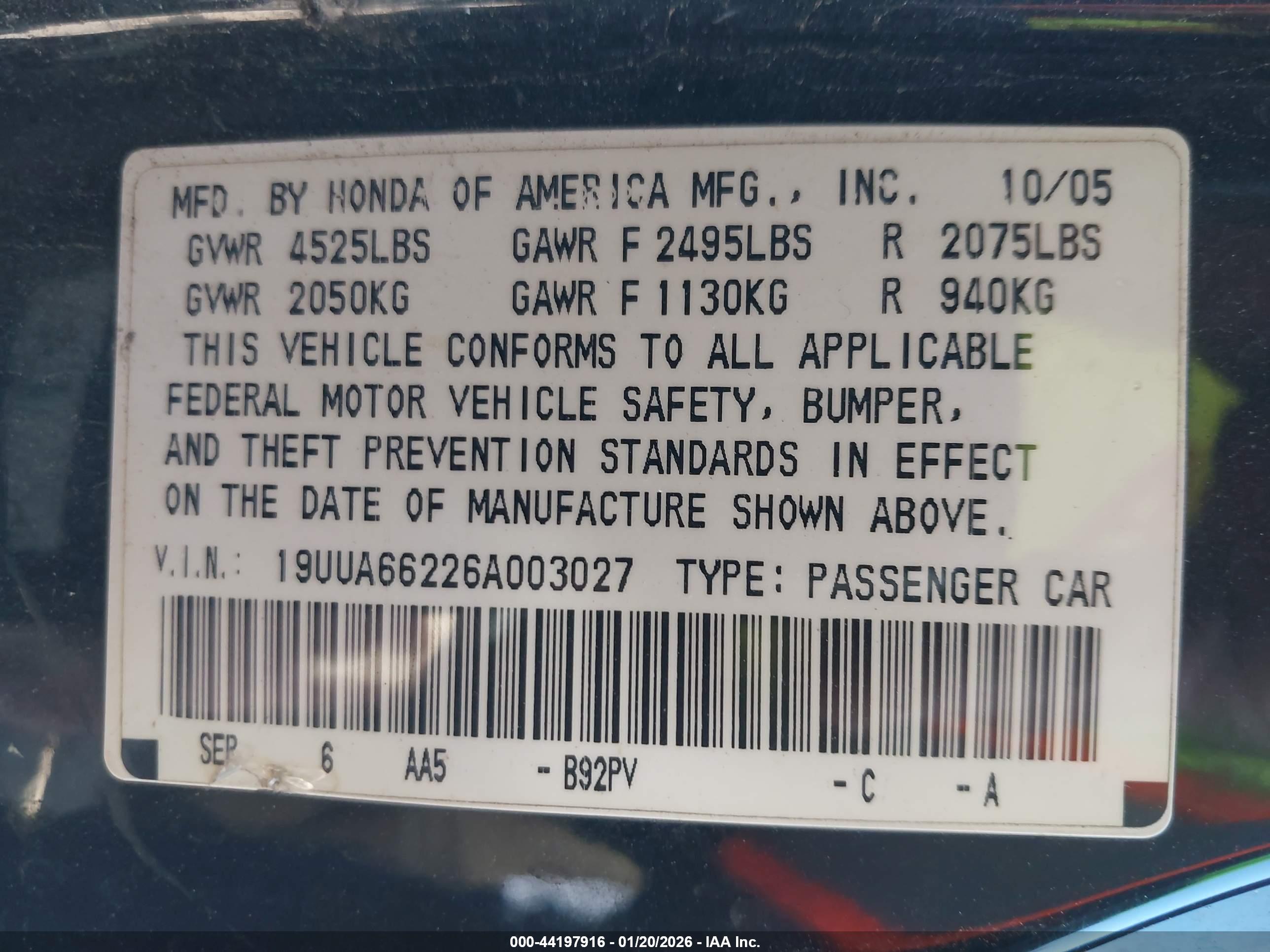 ACURA TL image 9