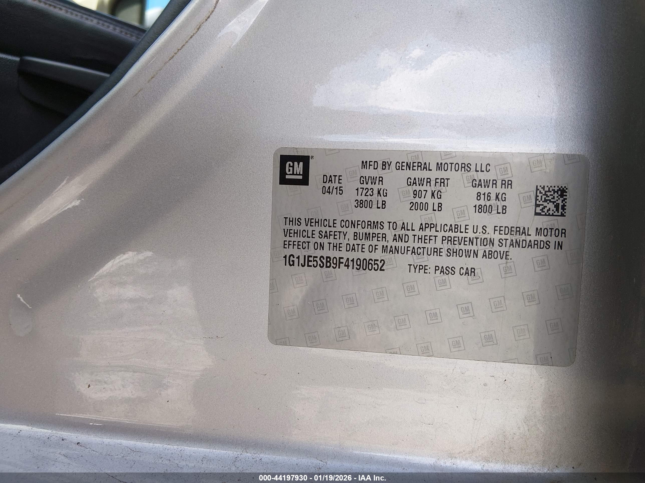 CHEVROLET SONIC image 9