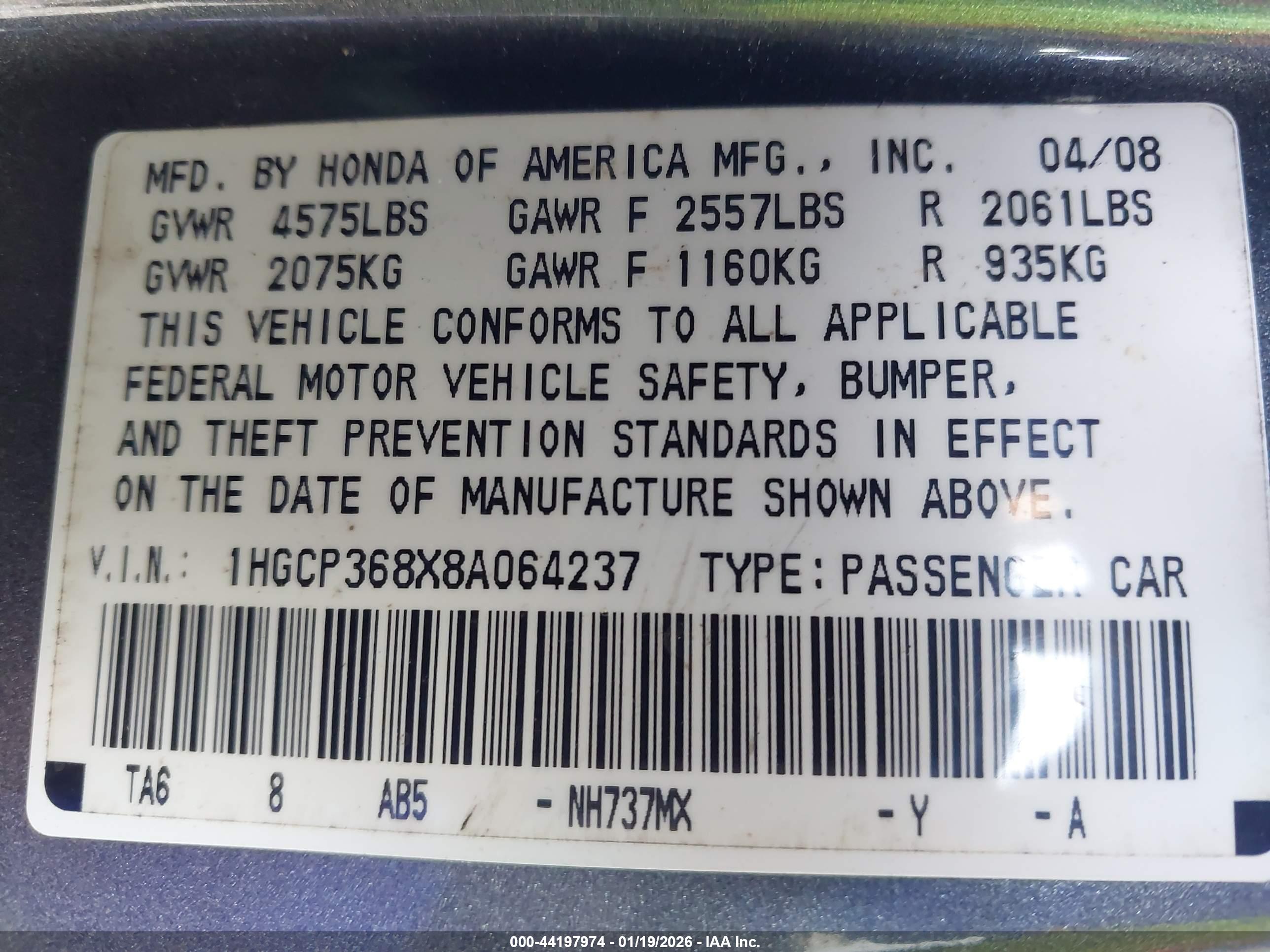 HONDA ACCORD image 9