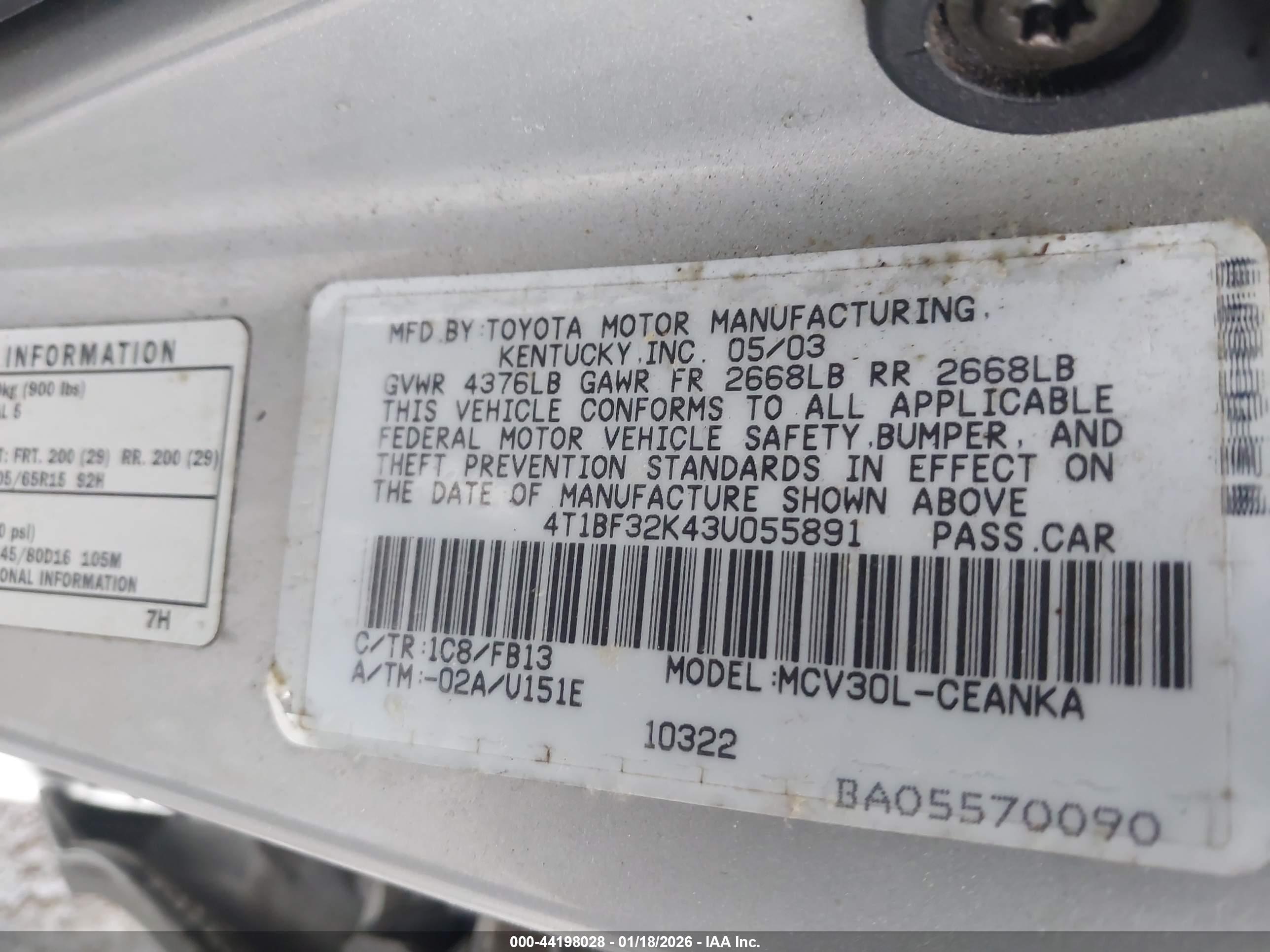 TOYOTA CAMRY image 9