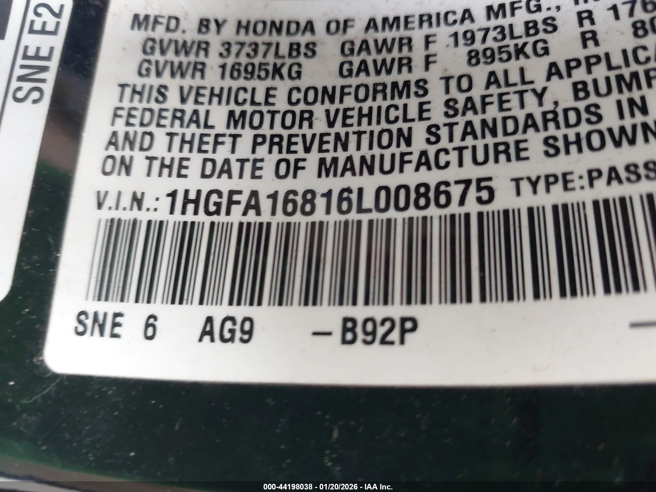 HONDA CIVIC image 9