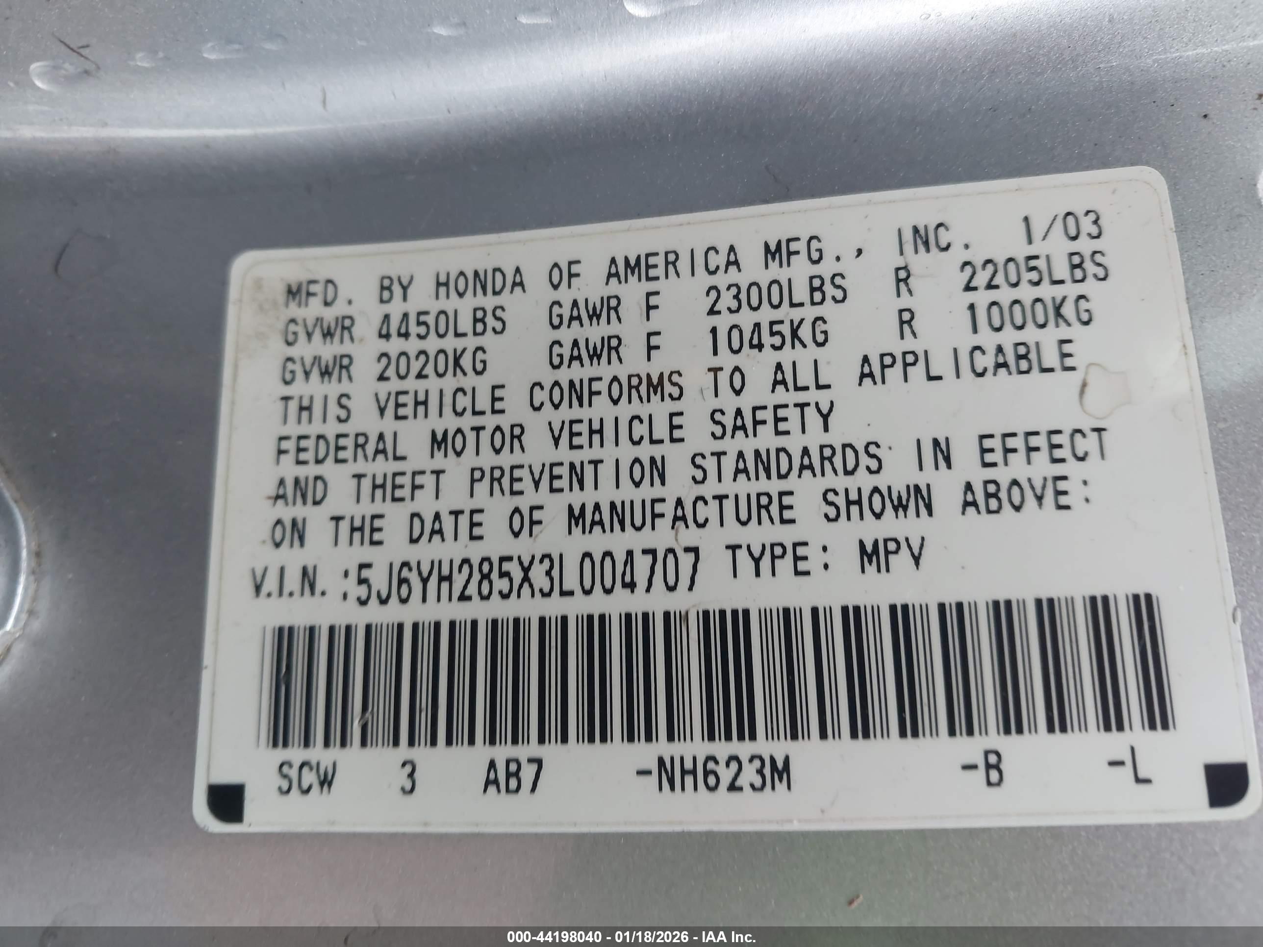 HONDA ELEMENT image 9