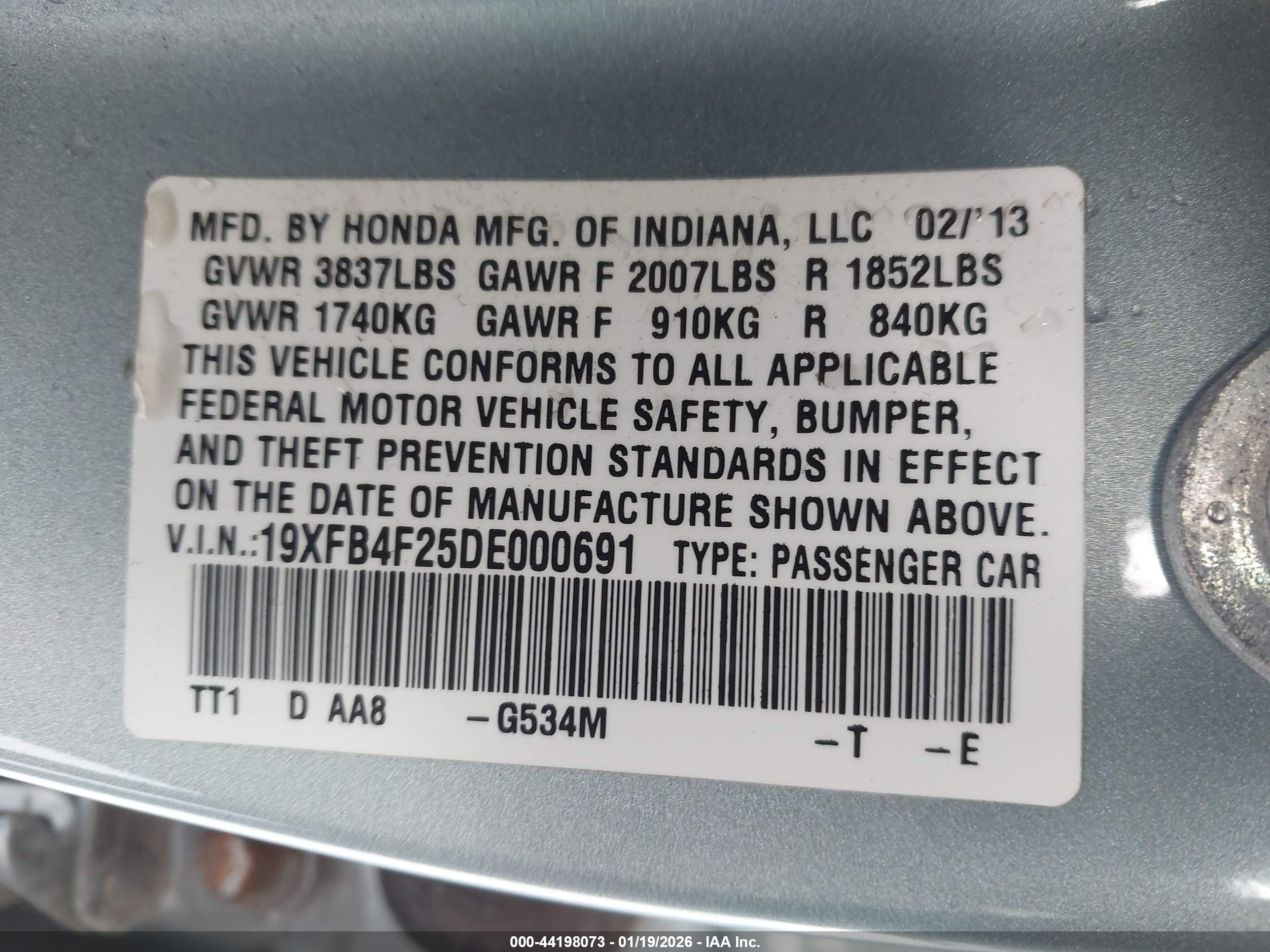 HONDA CIVIC image 9