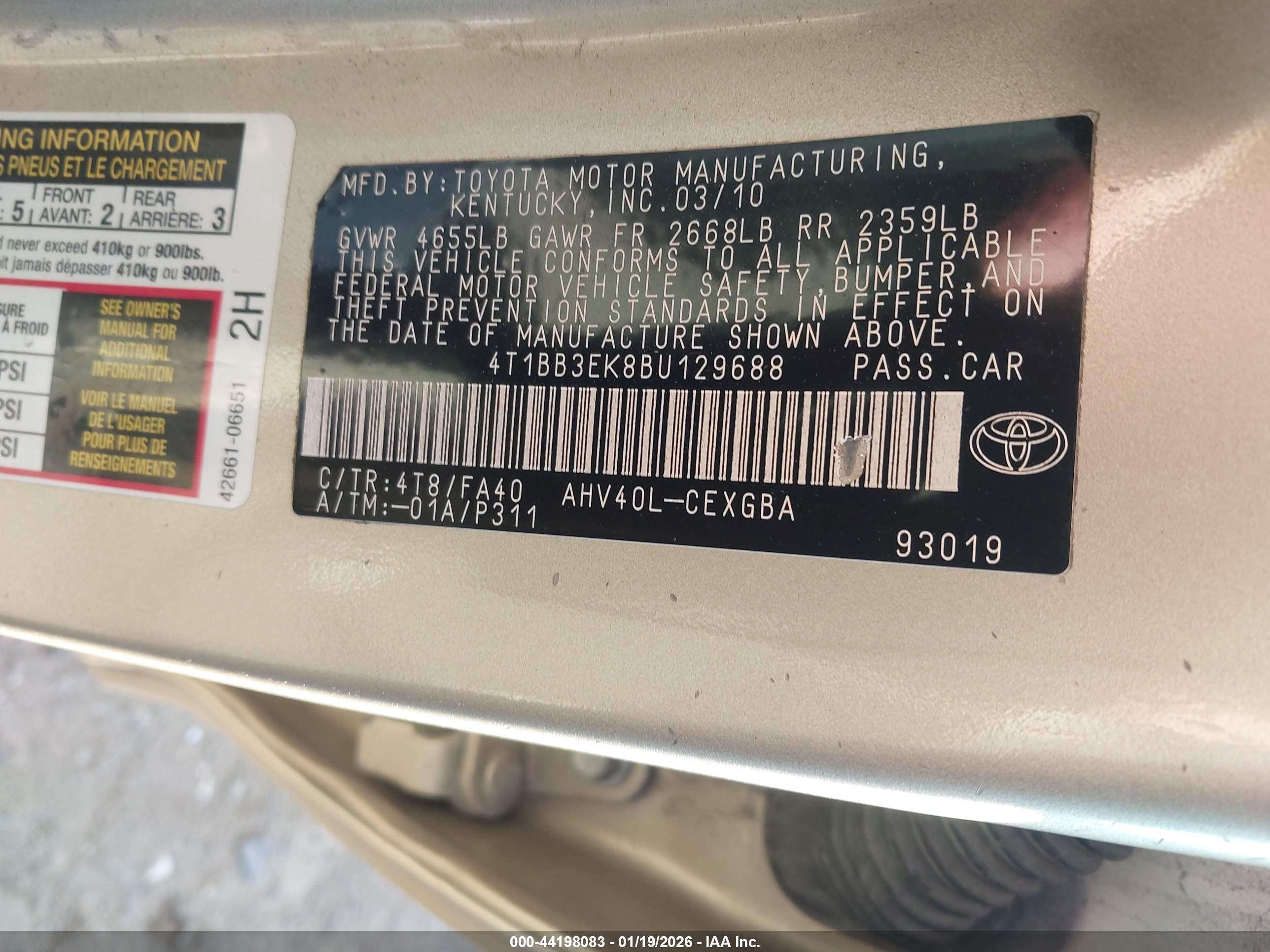 TOYOTA CAMRY image 9