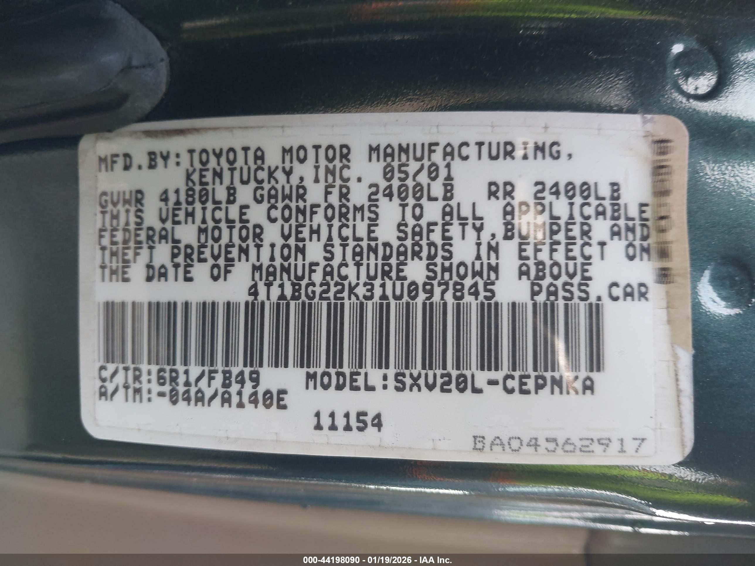 TOYOTA CAMRY image 9