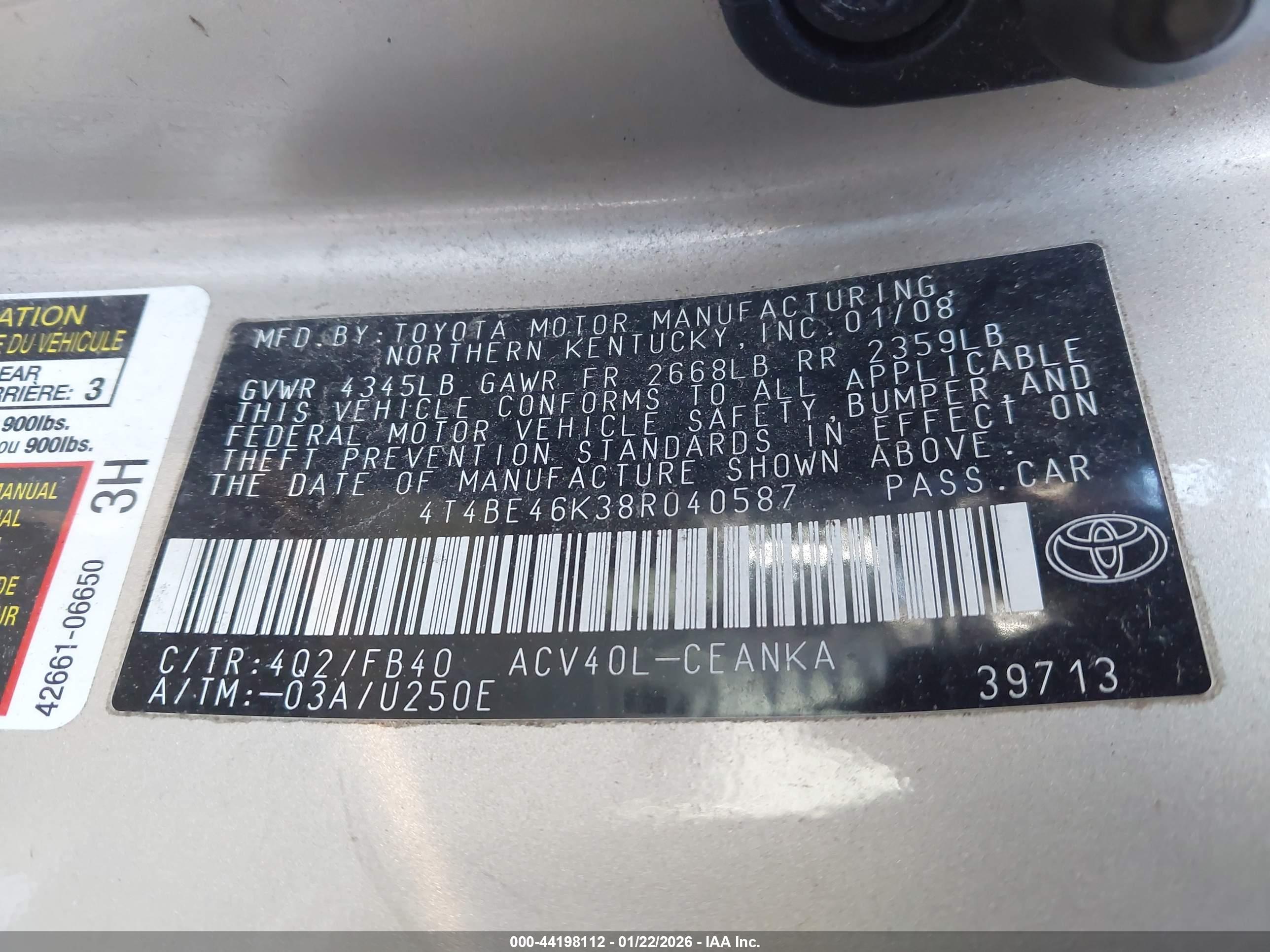 TOYOTA CAMRY image 9