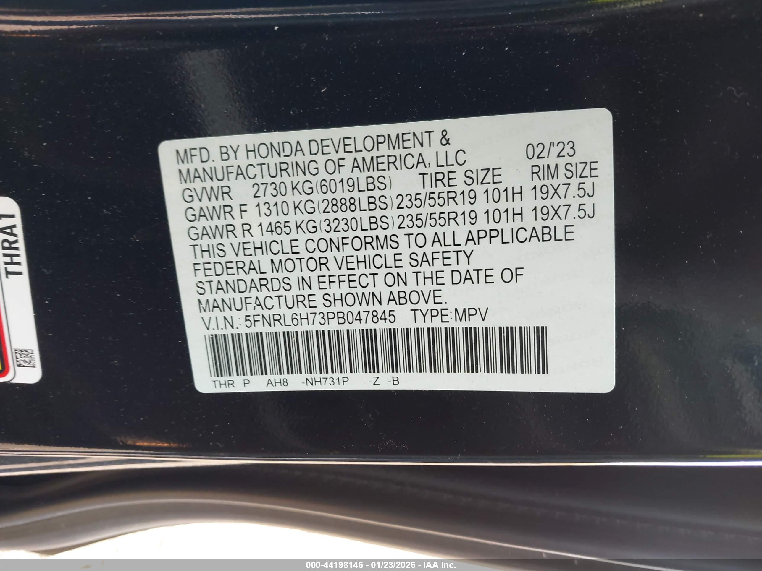 HONDA ODYSSEY image 9